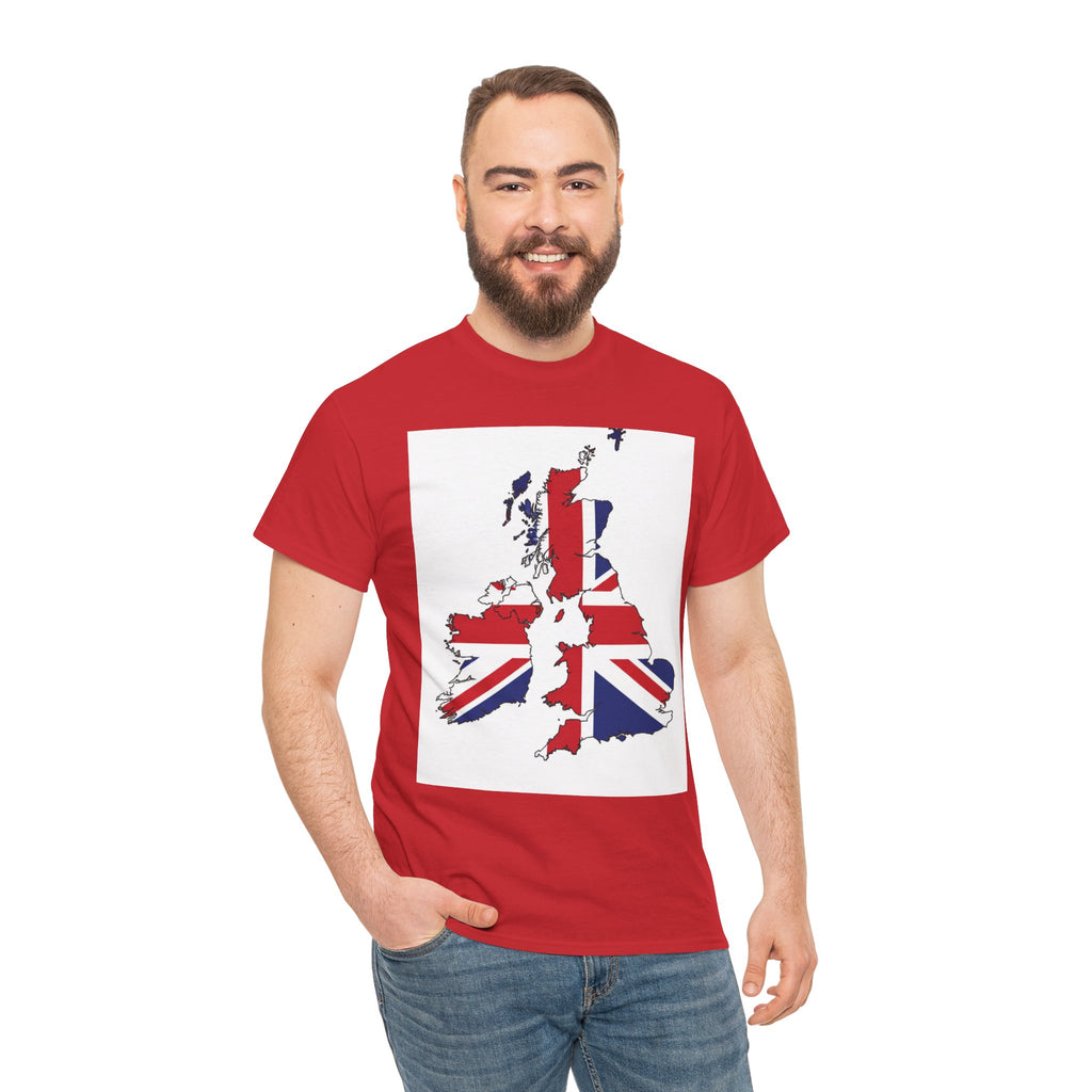 UK Map Flag T-Shirt — British Union Jack Graphic Tee