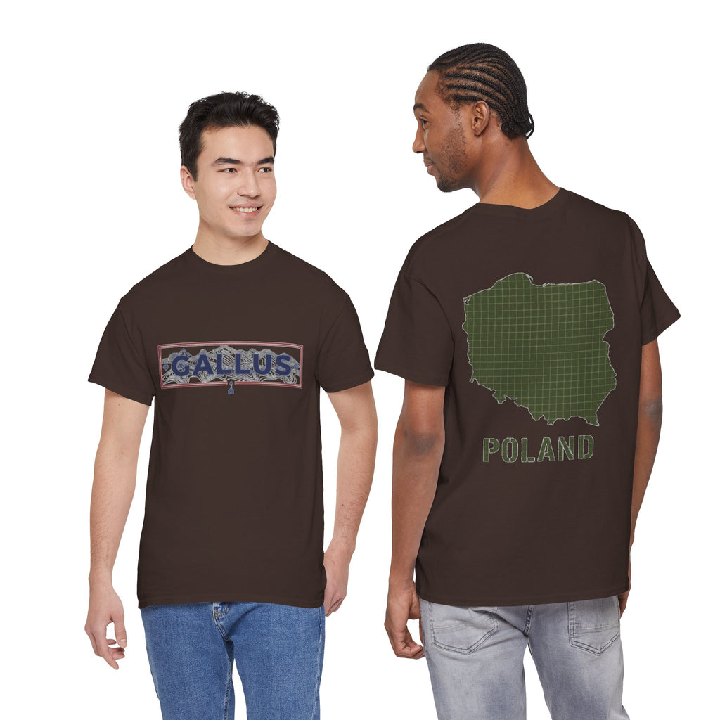 Poland Map T-Shirt — Gallus Logo Military-Style Polish Pride Tee