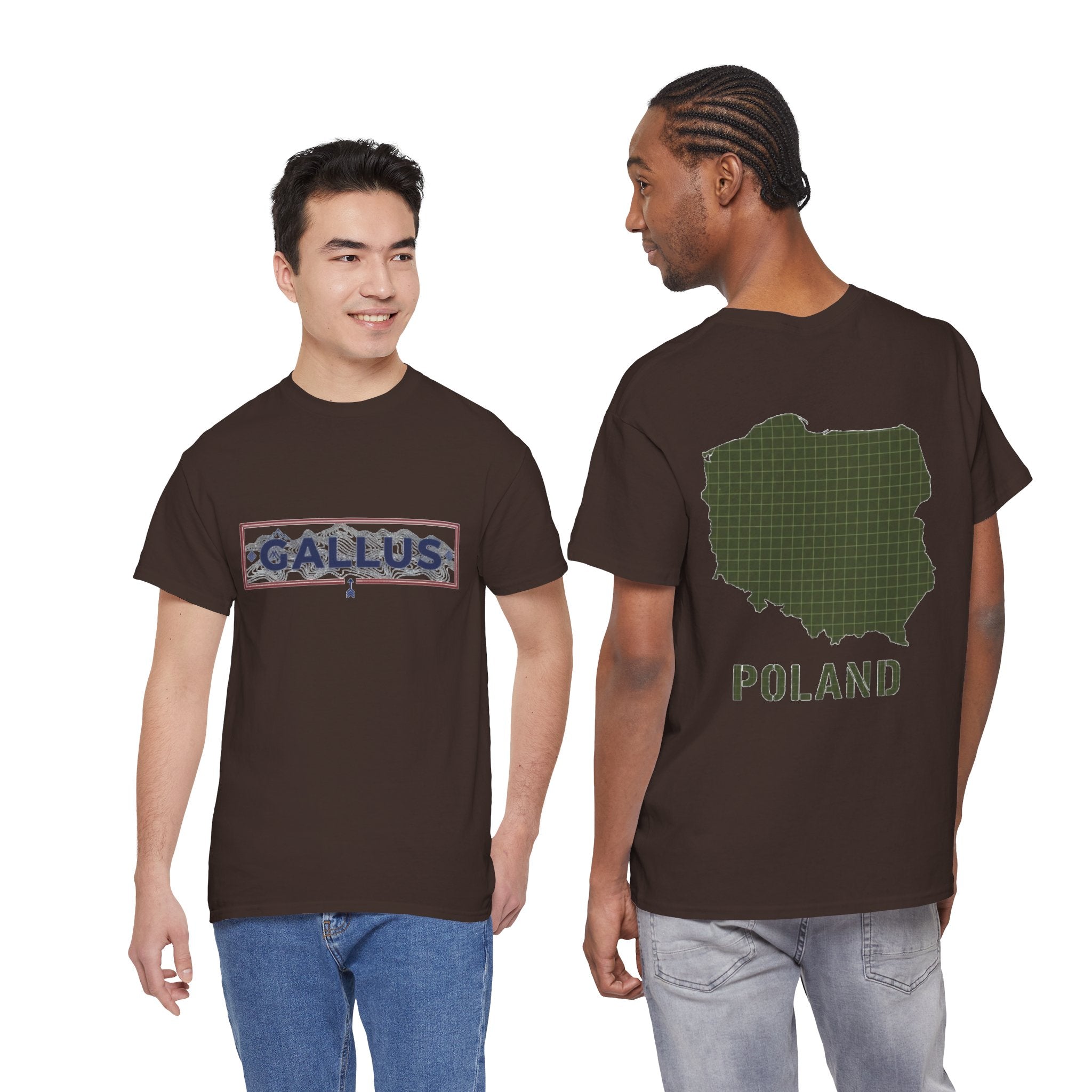 Poland Map T-Shirt — Gallus Logo Military-Style Polish Pride Tee