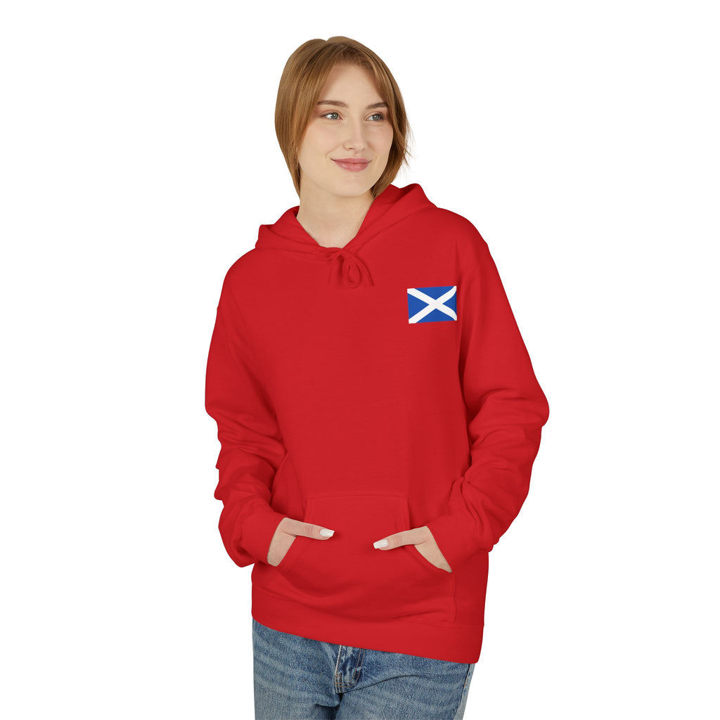 Scottish Hoodie — "Scottish & Proud" Vintage Stag Graphic Pullover