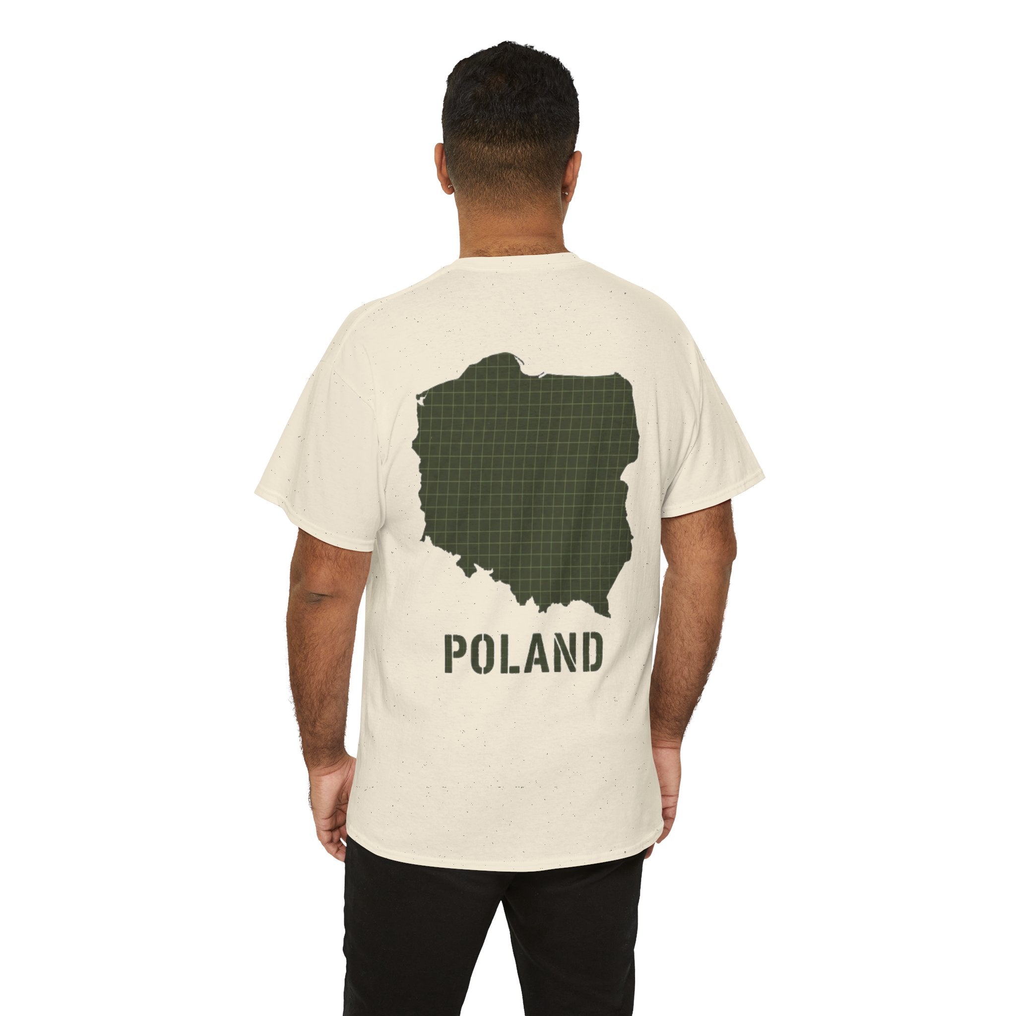 Poland Map Tee — Military Grid Map Graphic T-Shirt