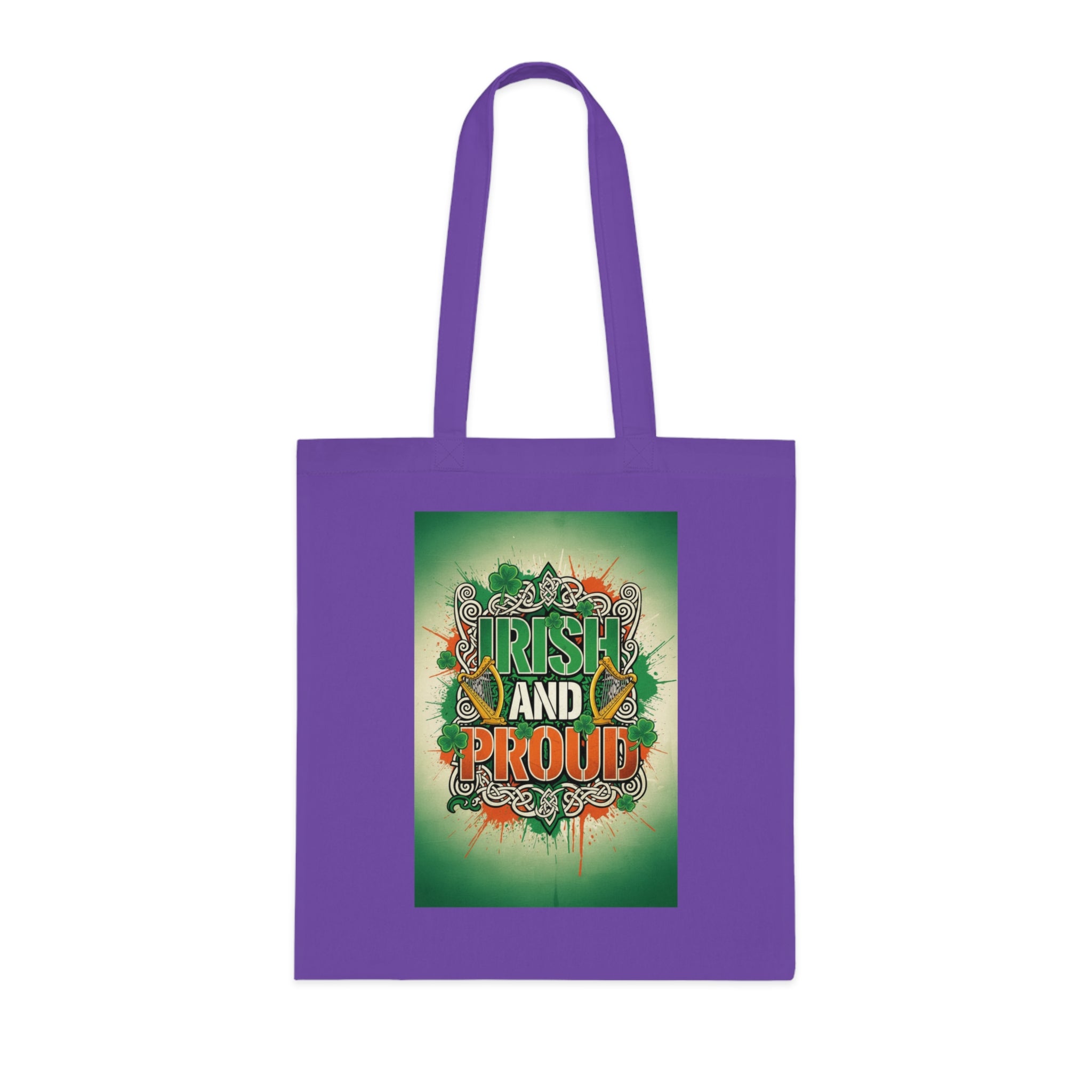 Irish and Proud Cotton Tote — St. Patrick’s Day Reusable Grocery & Festival Bag