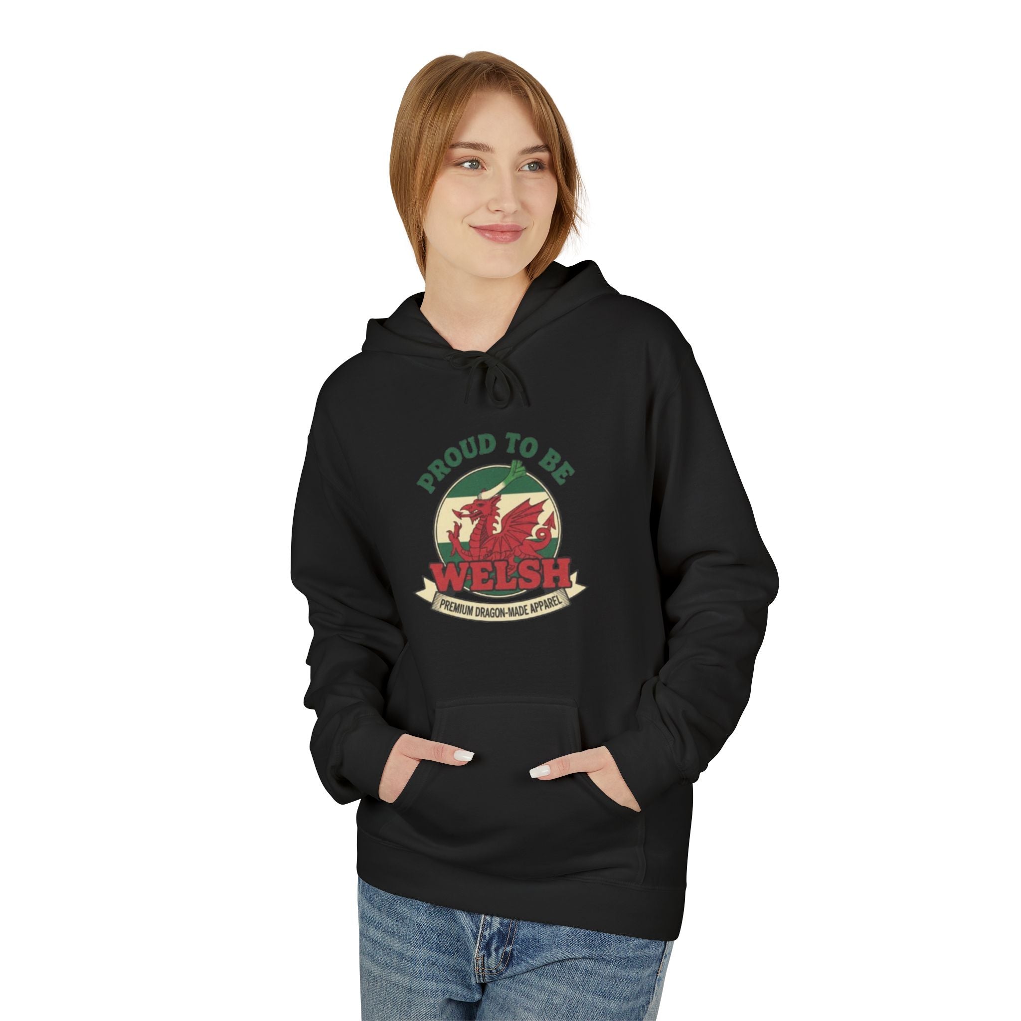 Proud to Be Welsh Hoodie — Vintage Wales Emblem Pullover