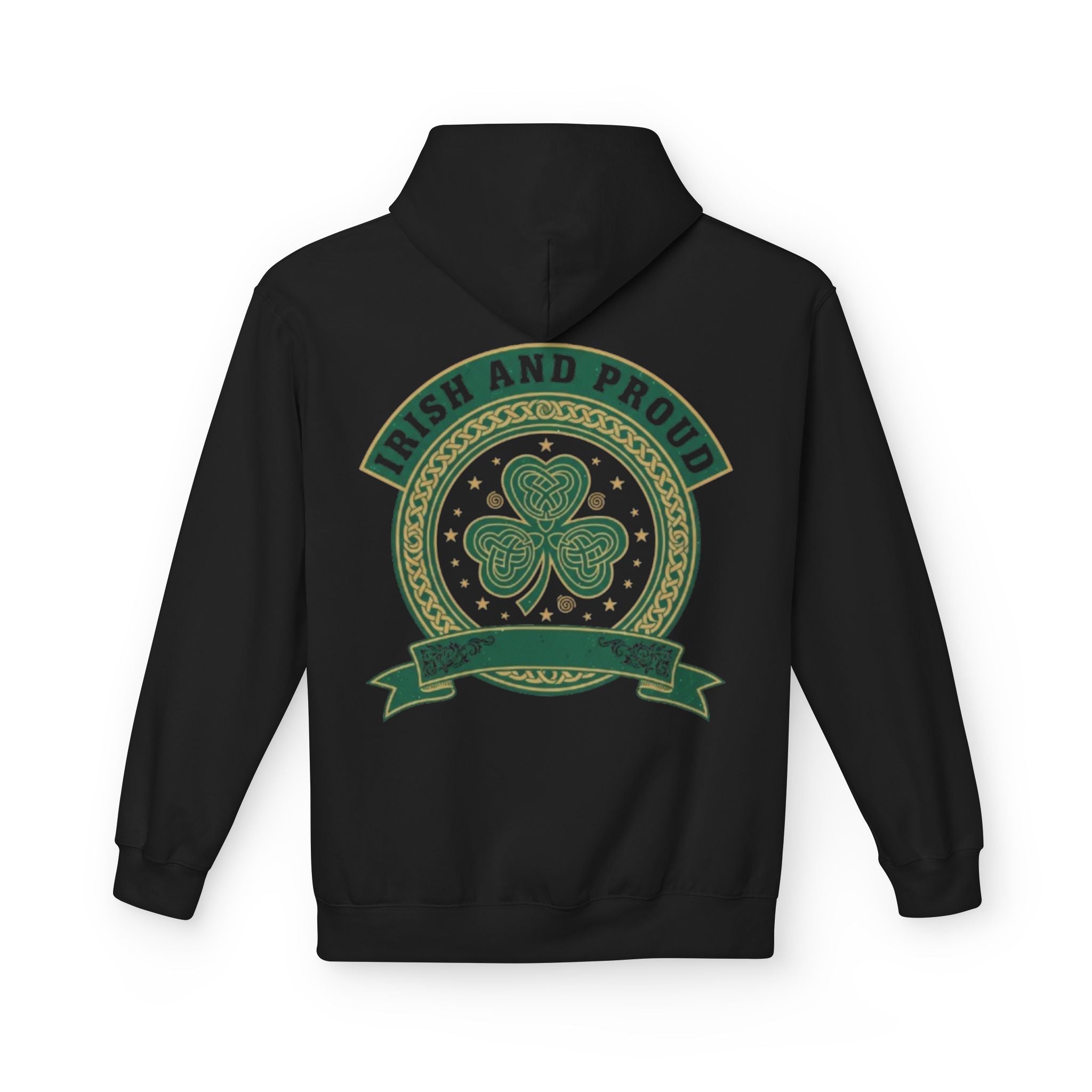 Irish and Proud Hoodie — St. Patrick’s Shamrock Graphic Pullover