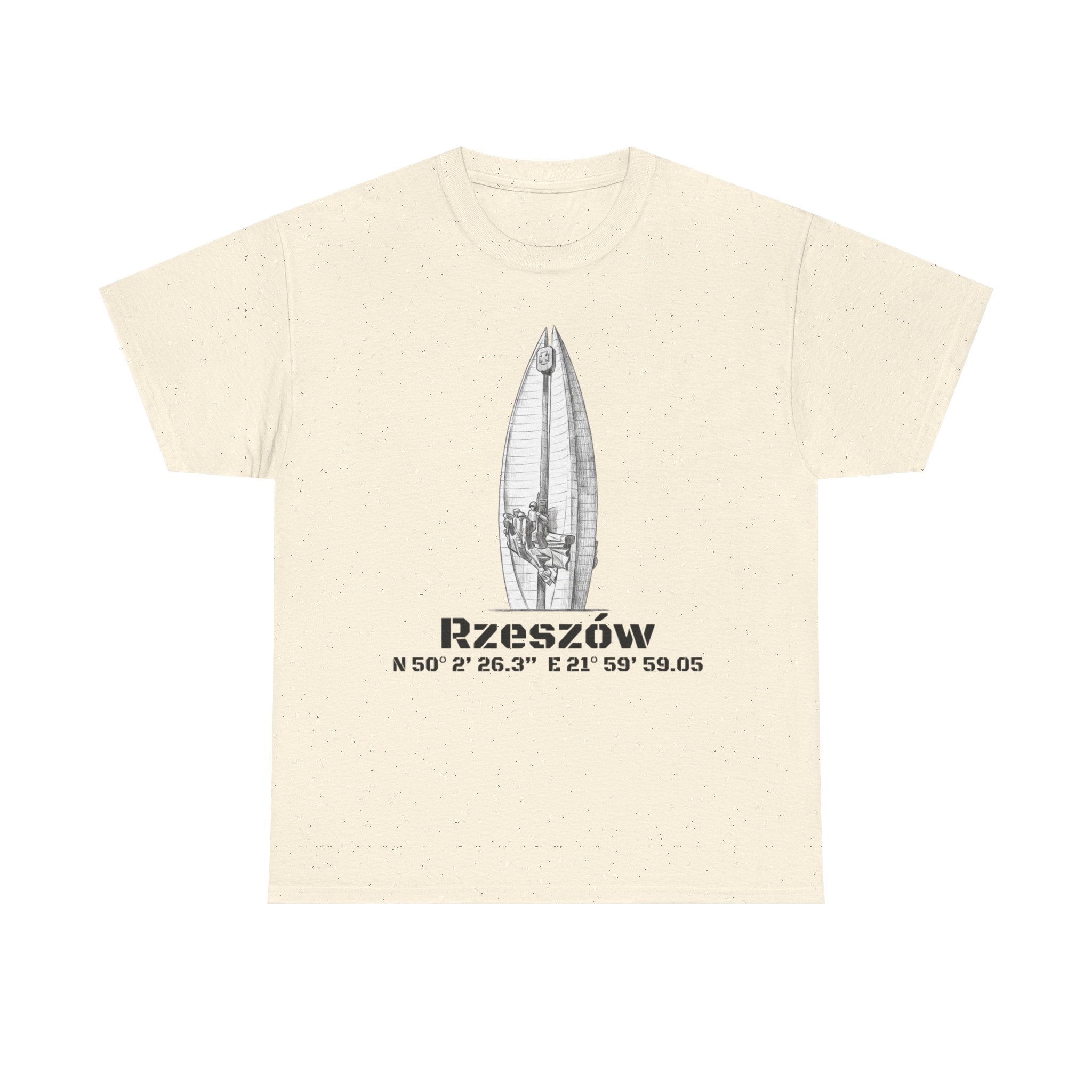 Rzeszów Coordinates T‑Shirt — City Landmark  Sketch Tee