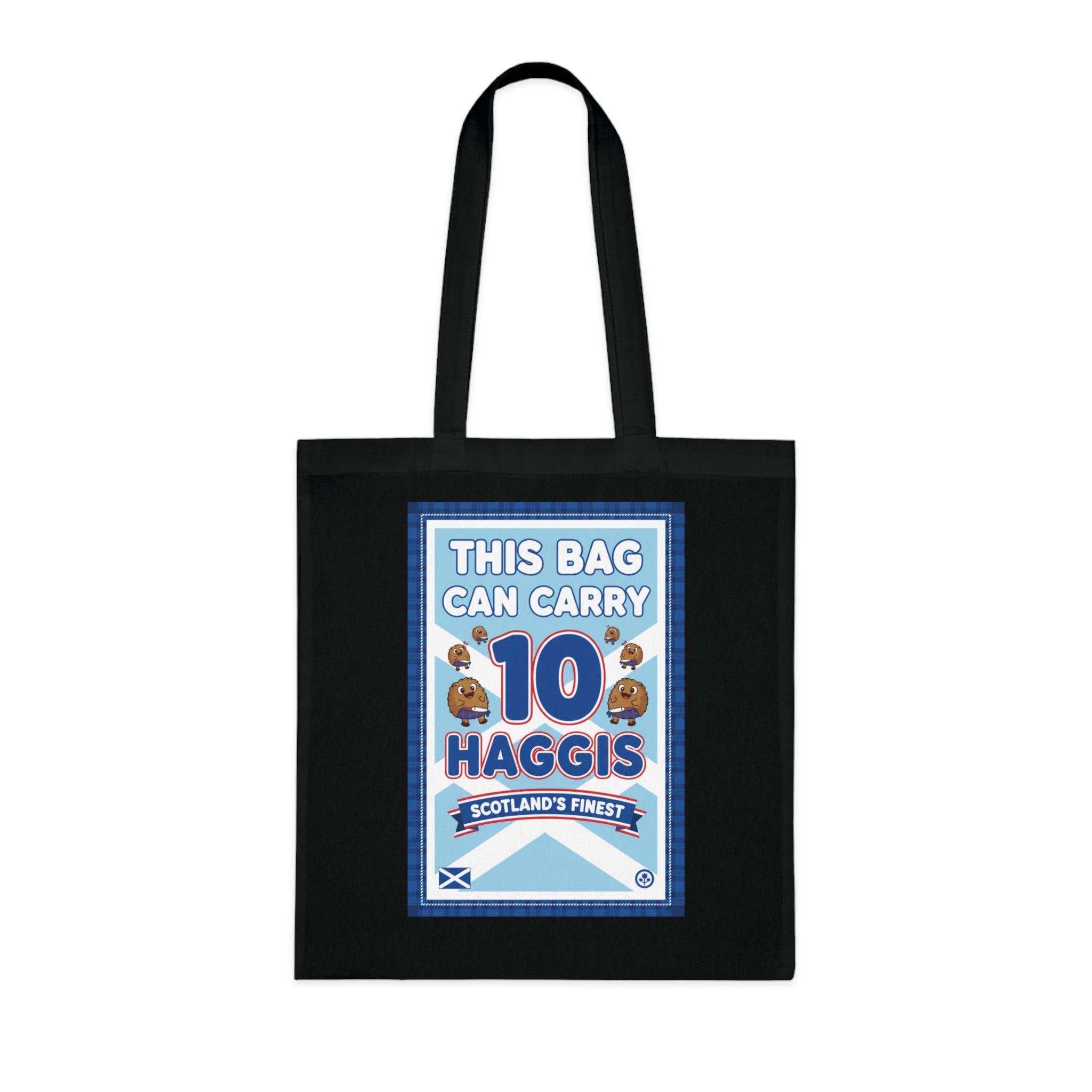 Tote Bag — "This Bag Can Carry 10 Haggis" Scottish Novelty Grocery Tote