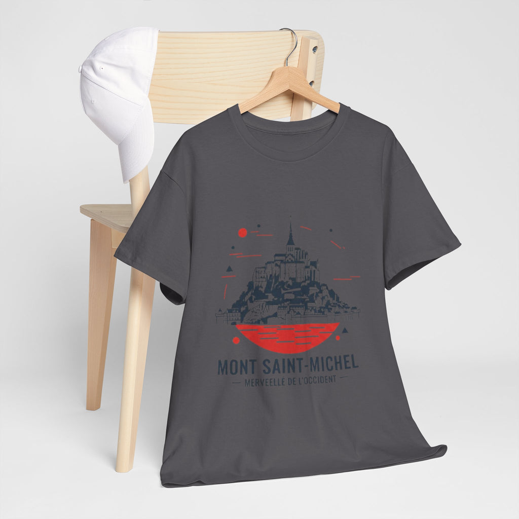 Mont Saint-Michel Illustration T-Shirt — French Landmark Travel Tee