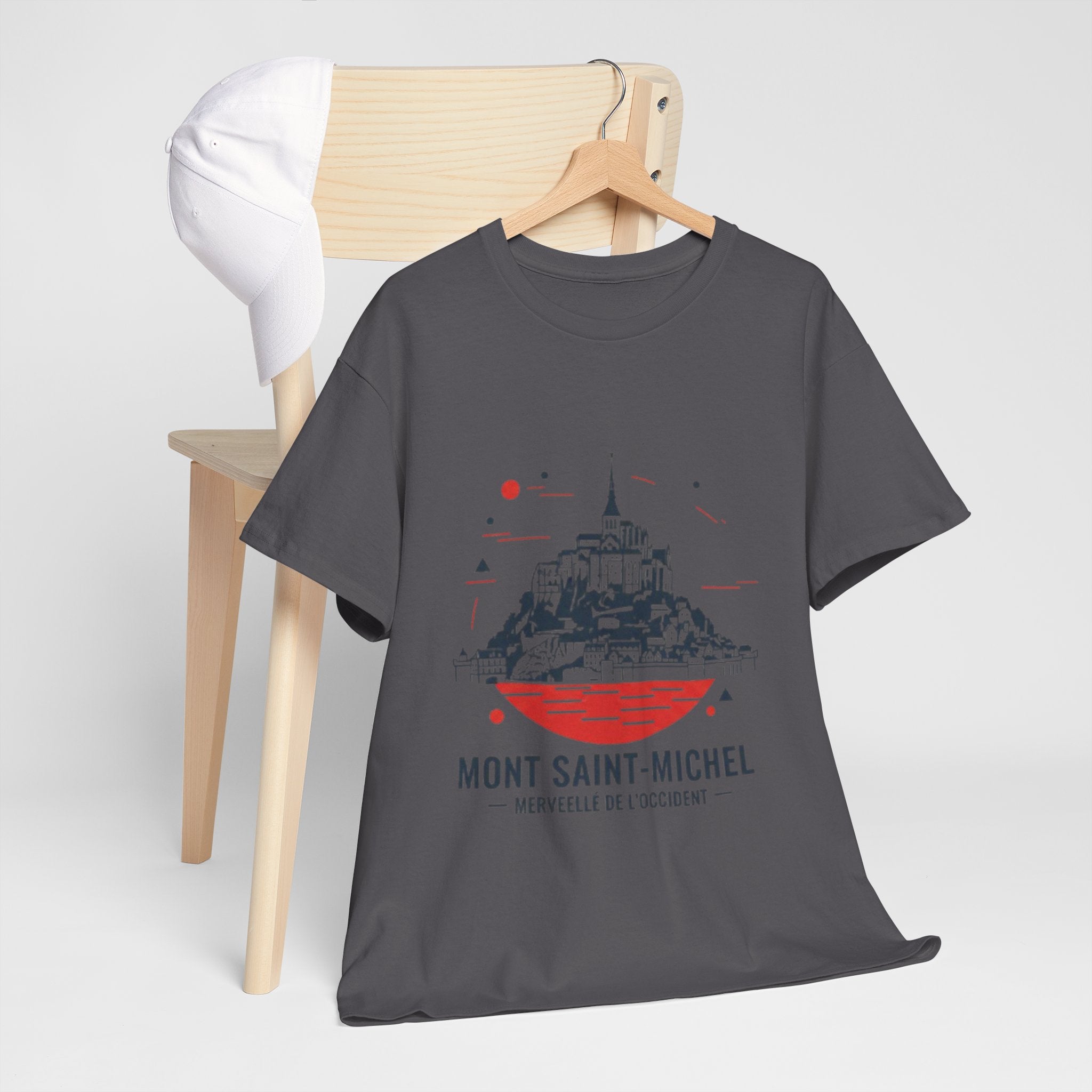 Mont Saint-Michel Illustration T-Shirt — French Landmark Travel Tee