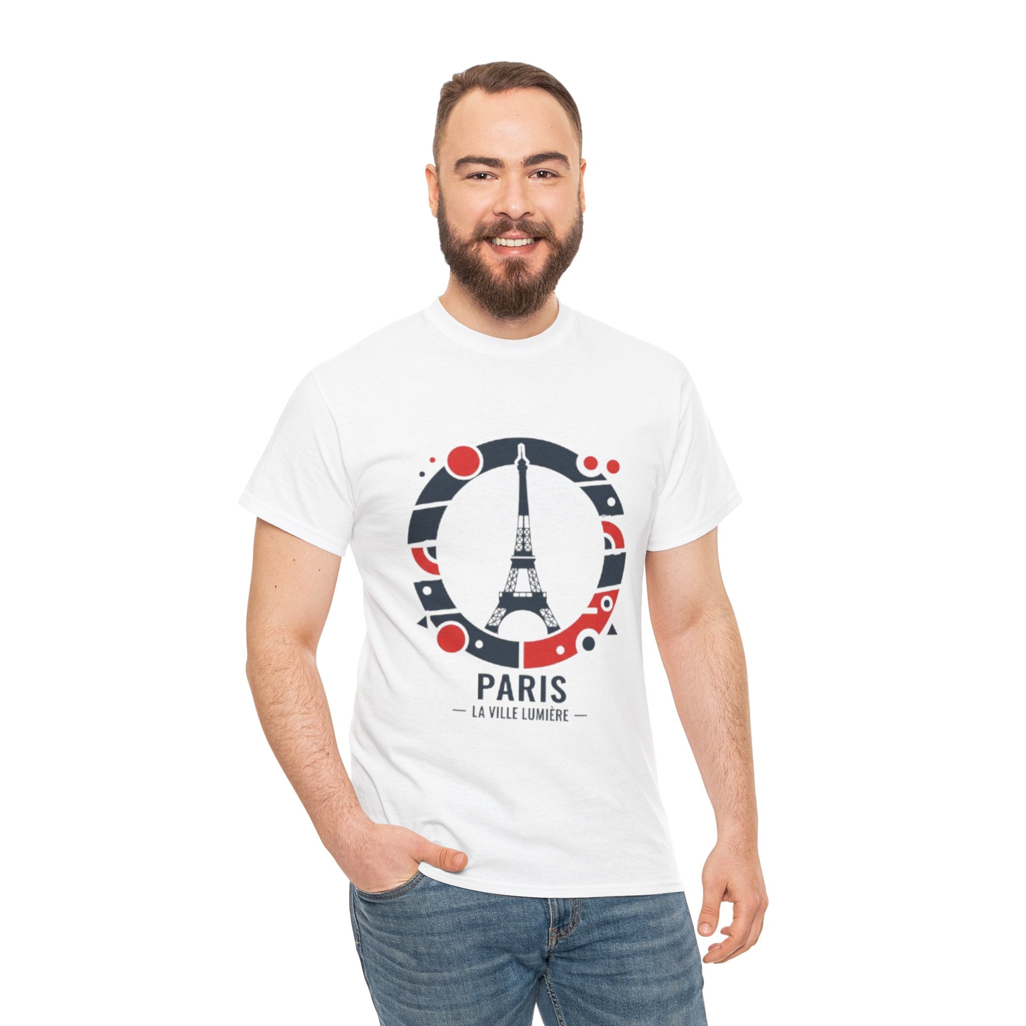 Paris Eiffel Tower Graphic Tee — 'Paris La Ville Lumière' Travel T‑Shirt
