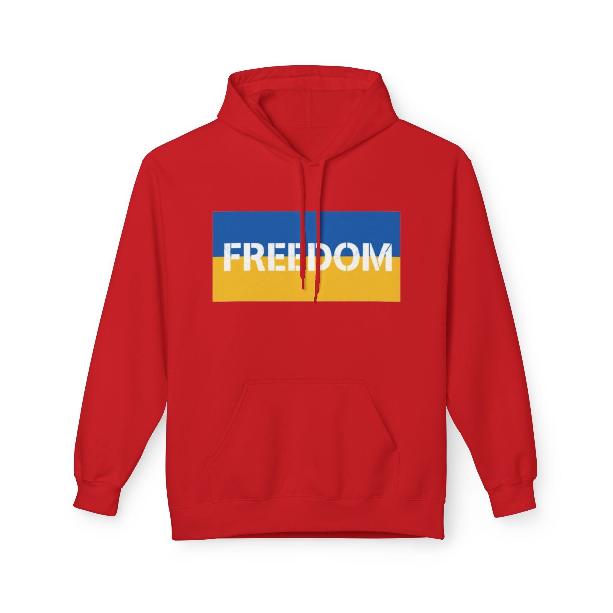 Freedom Flag Hoodie — Blue & Yellow Patriotic Freedom Pullover