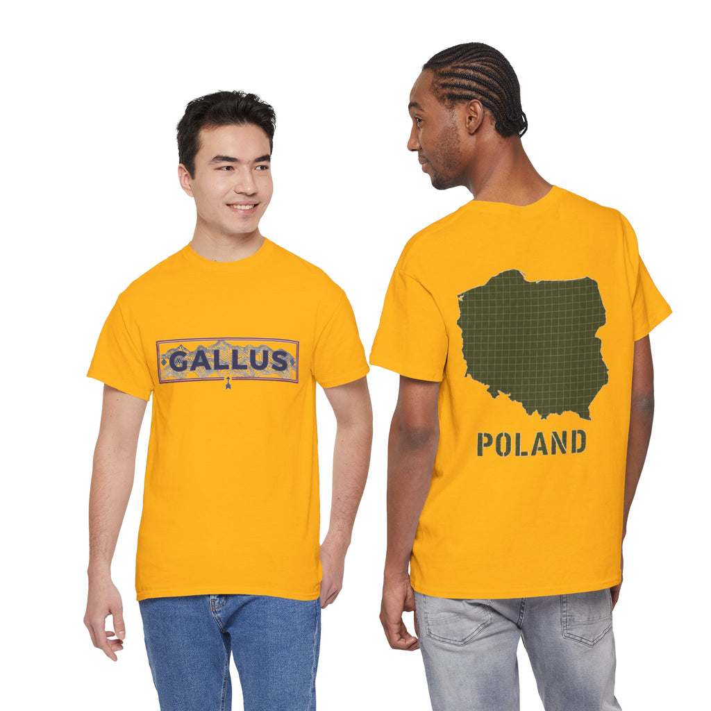 Poland Map T-Shirt — Gallus Logo Military-Style Polish Pride Tee