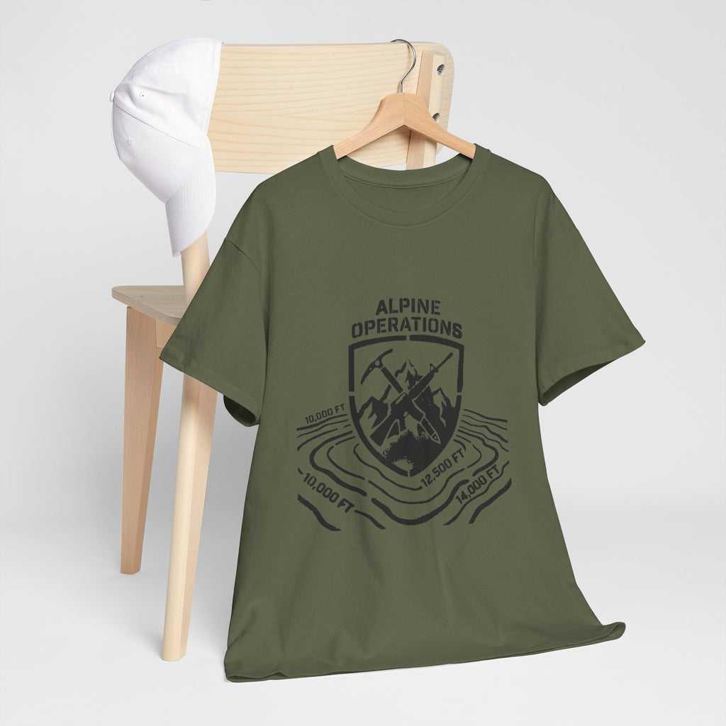 Alpine Operations Cotton Hiking Tee - Mountain Badge Edition