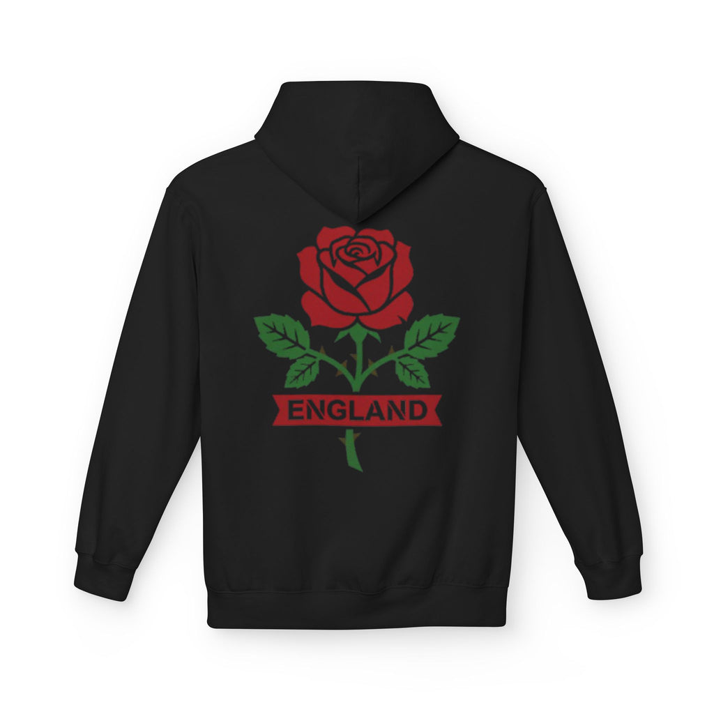 England Rose Hoodie – Classic Red Rose Emblem Sweatshirt