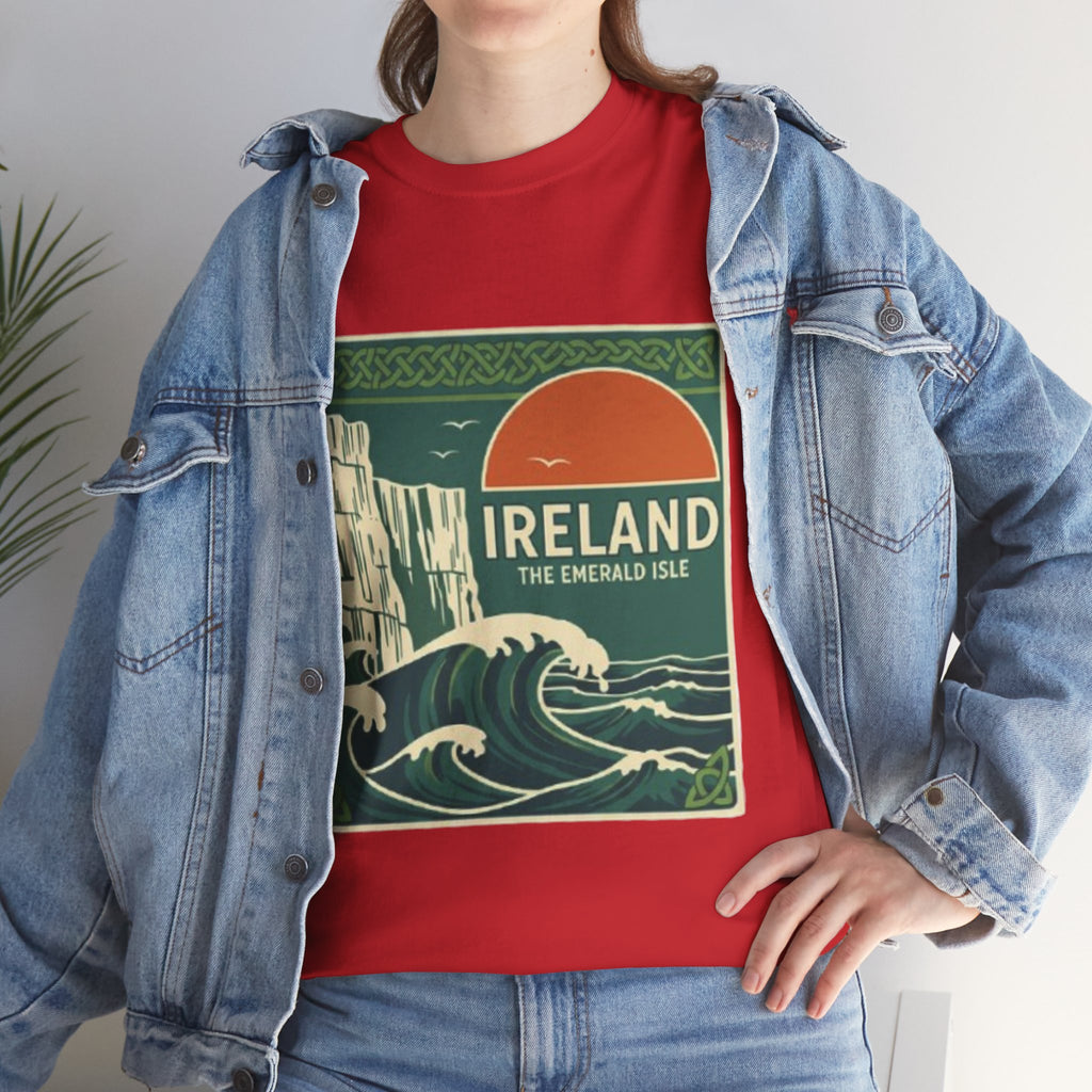 Ireland Vintage Travel Tee — 'Ireland The Emerald Isle' Graphic T‑Shirt