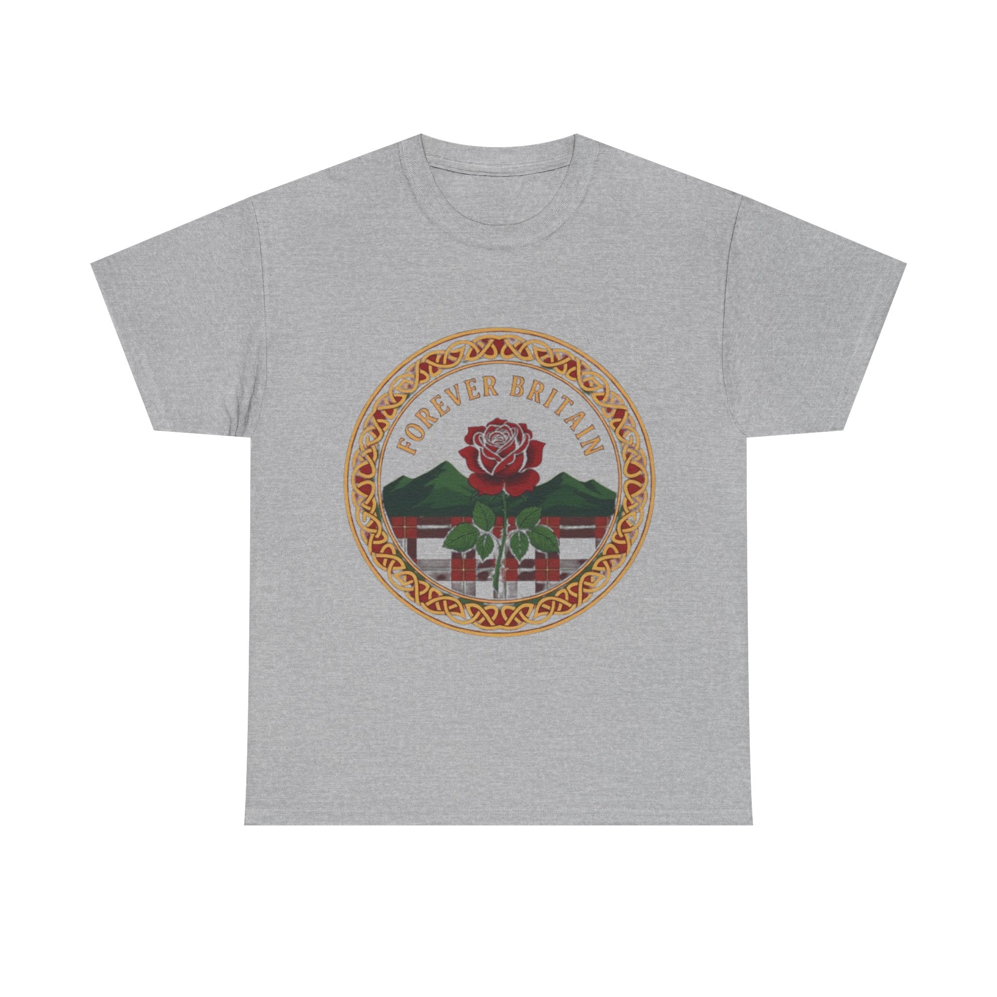 Forever Britain Rose Graphic Tee — Vintage British Pride T-Shirt