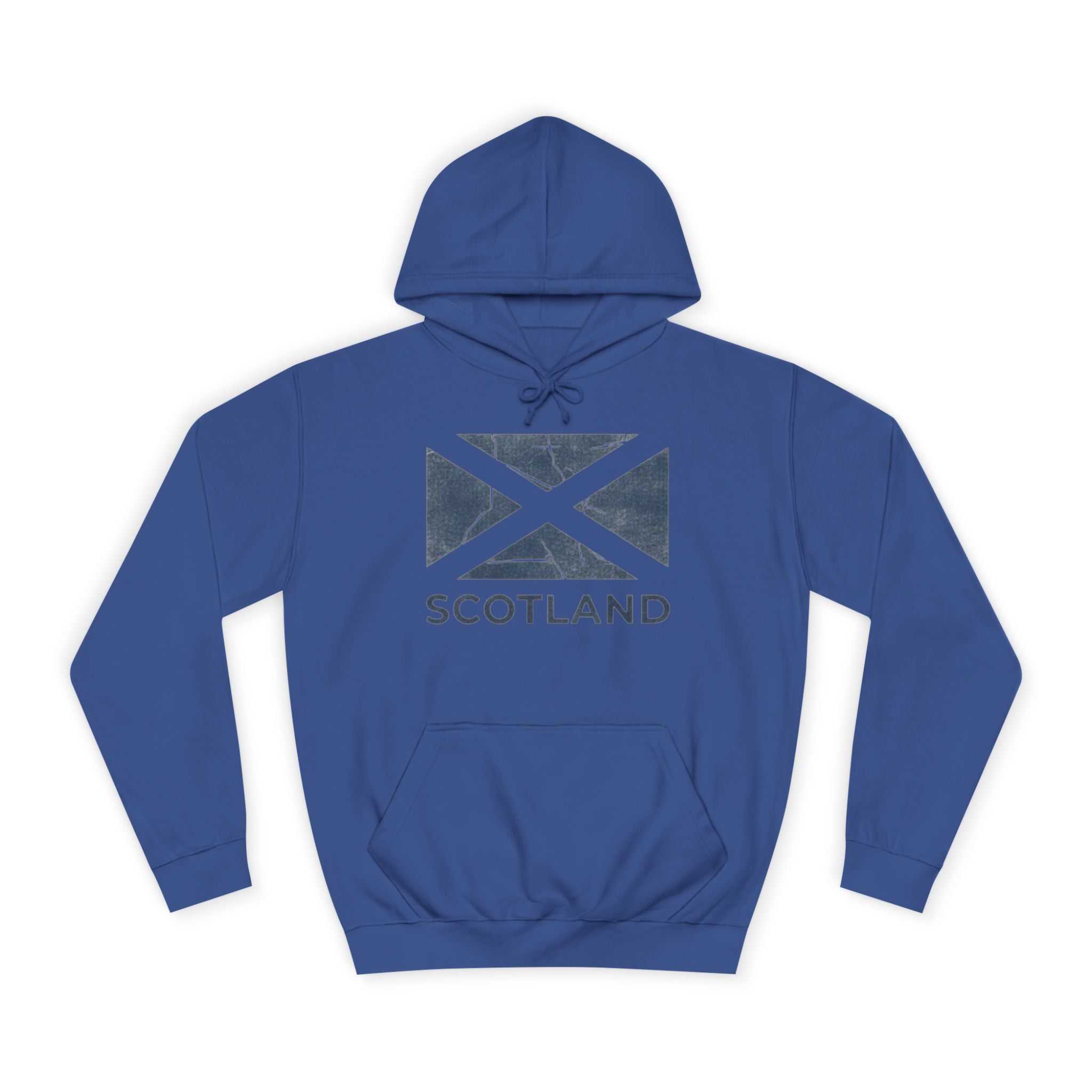 Scotland Saltire Hoodie – Distressed Flag College Pullover