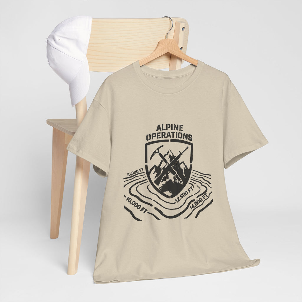 Alpine Operations Cotton Hiking Tee - Mountain Badge Edition