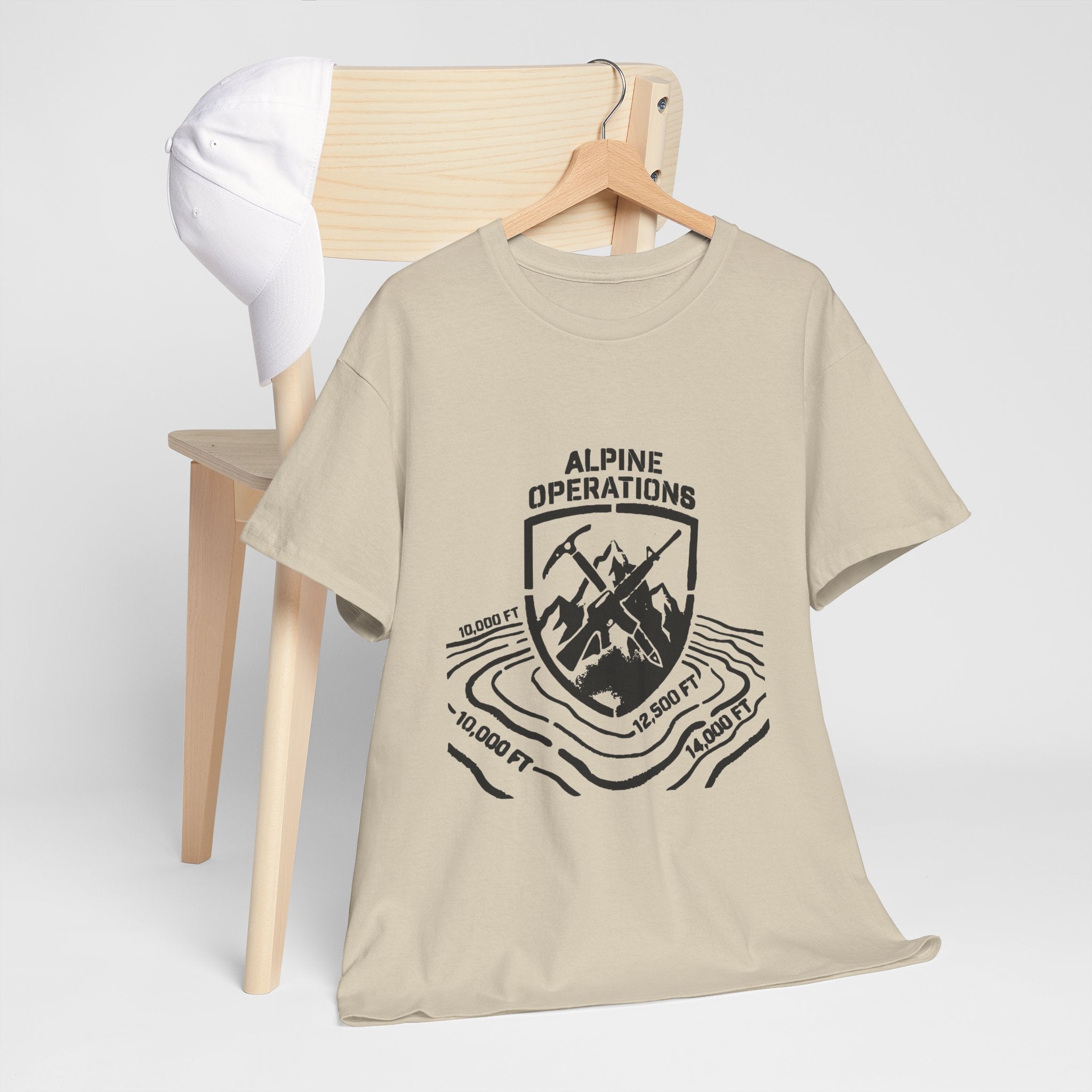 Alpine Operations Cotton Hiking Tee - Mountain Badge Edition