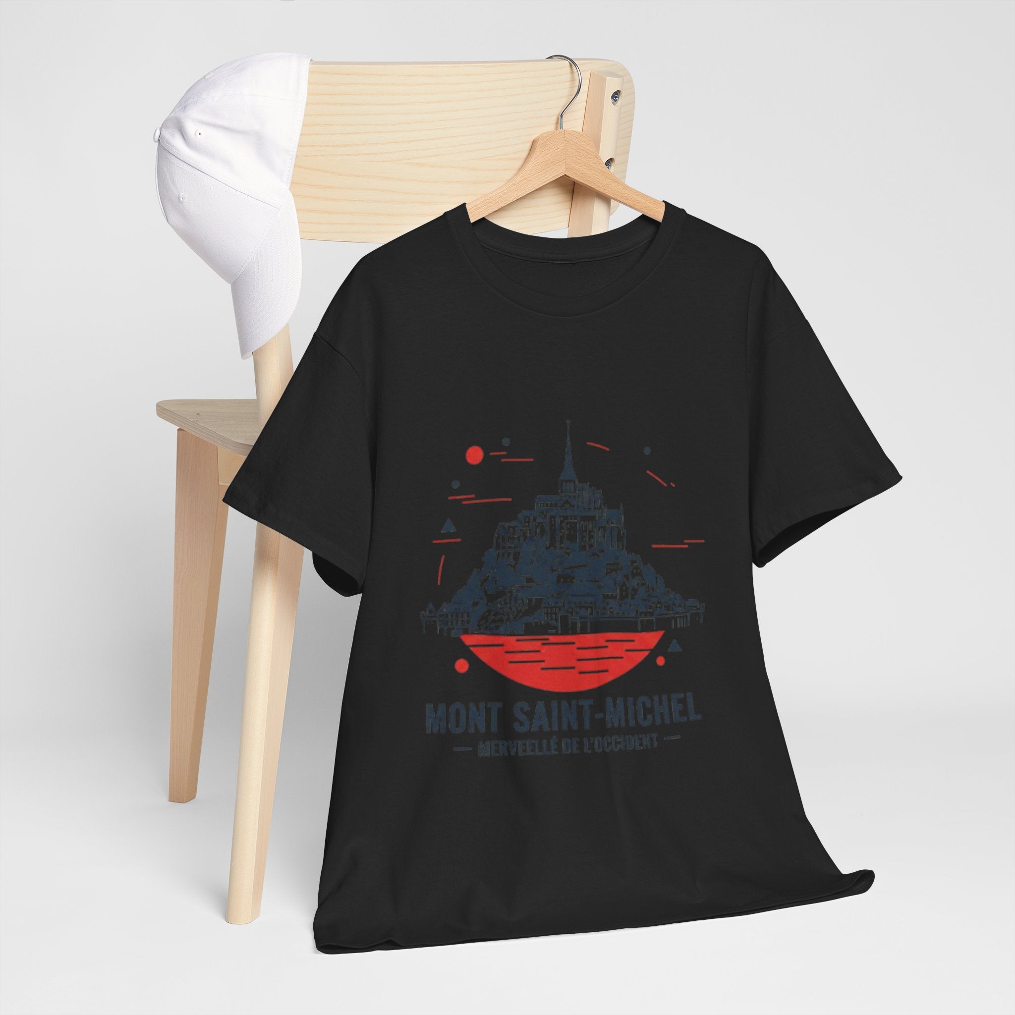 Mont Saint-Michel Illustration T-Shirt — French Landmark Travel Tee