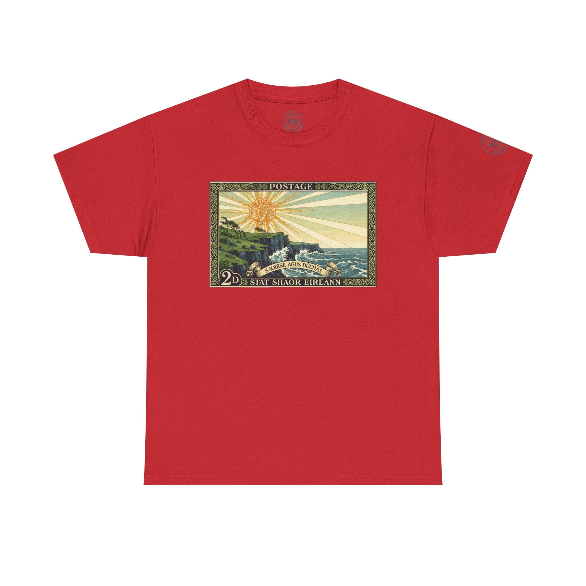 Vintage Irish Postage Stamp T‑Shirt