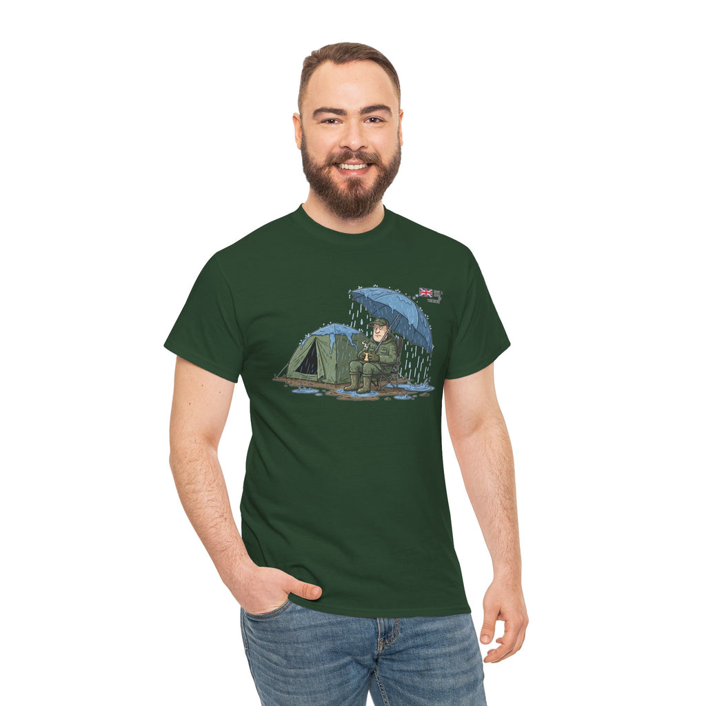 Retro Mountain Camper Graphic T-Shirt — Vintage Van Life Adventure Tee