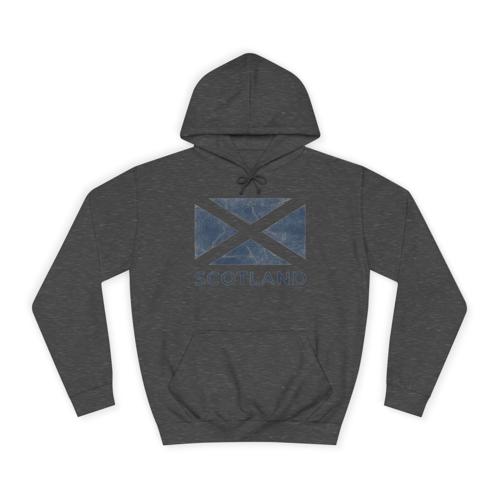 Scotland Saltire Hoodie – Distressed Flag College Pullover
