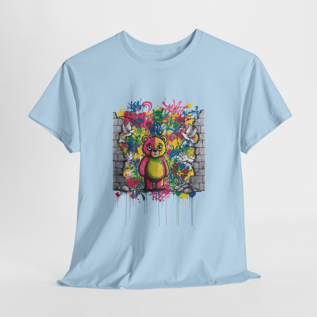 Graffiti Teddy Street Art T-Shirt — Colourful Bear Tee