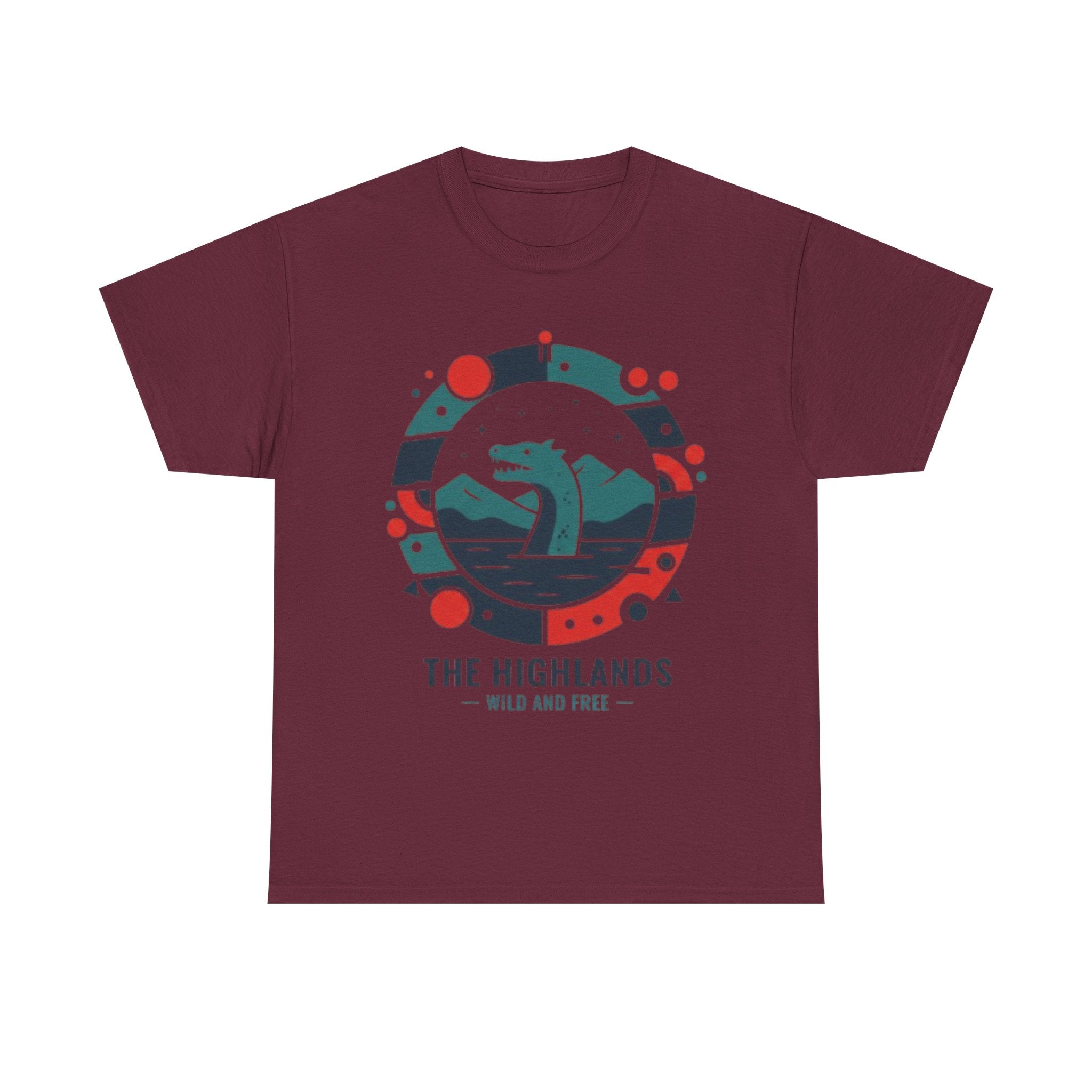 Highlands Waves Tee — "The Highlands: Wild and Free" Graphic T‑Shirt