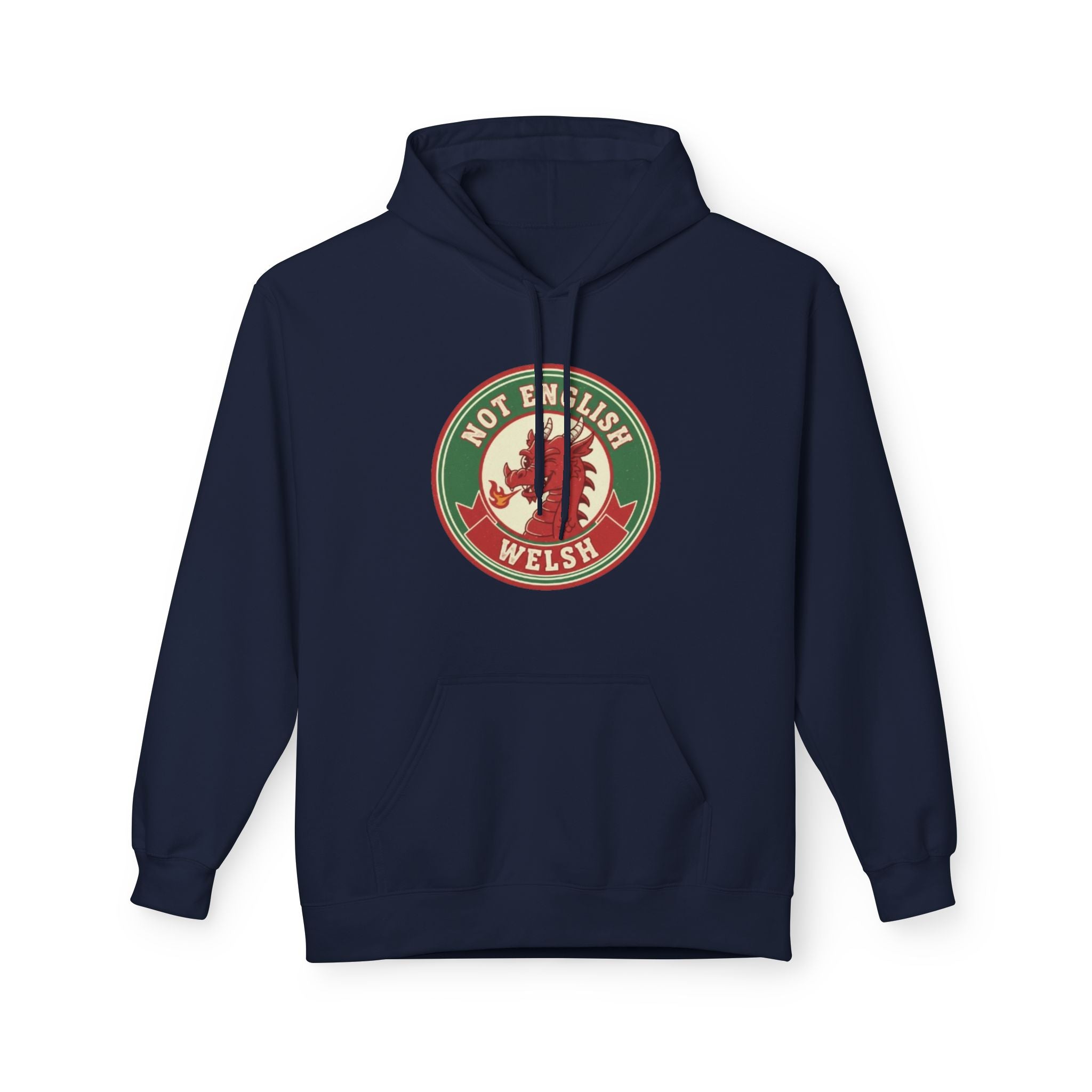 Not English — Welsh Lion Hoodie