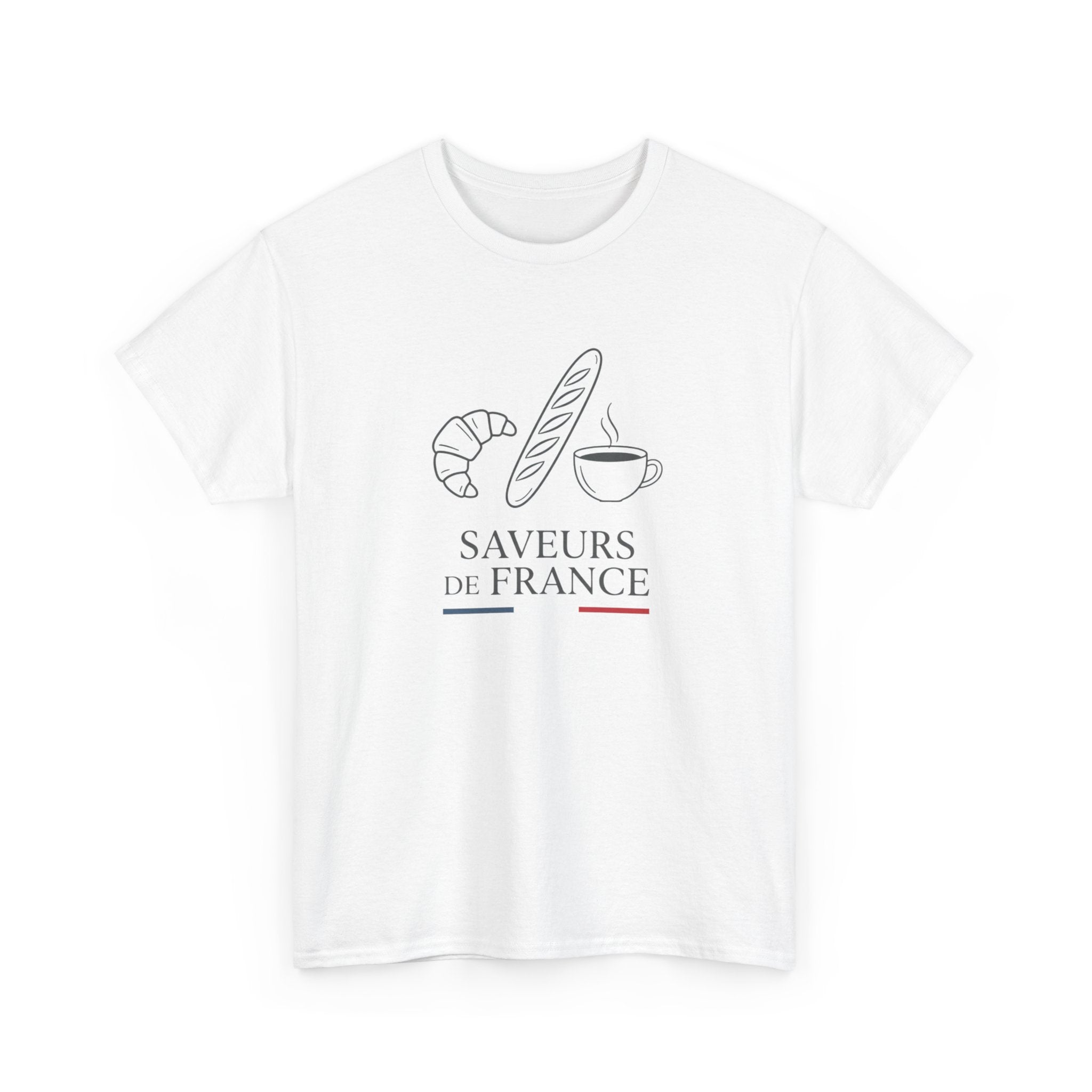 Saveurs de France T-Shirt — French Bakery Croissant & Baguette Tee