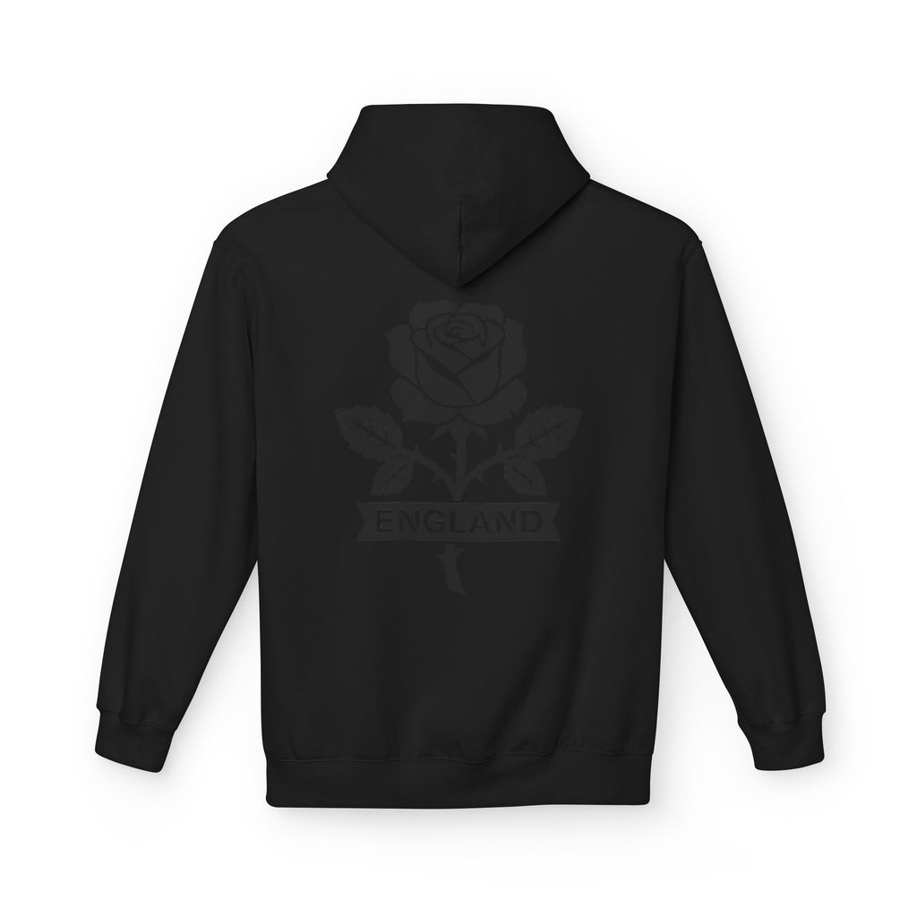 England Rose Hoodie – Vintage Floral Emblem Pullover