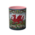 Welsh Dragon Coffee Mug — "Cymru Am Byth" Two-Tone 11oz