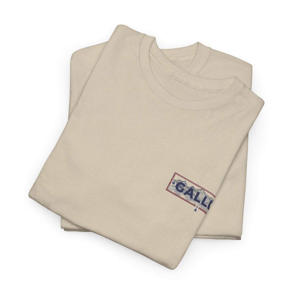 Gallus Logo Tee — Minimal Chest Patch White T-Shirt