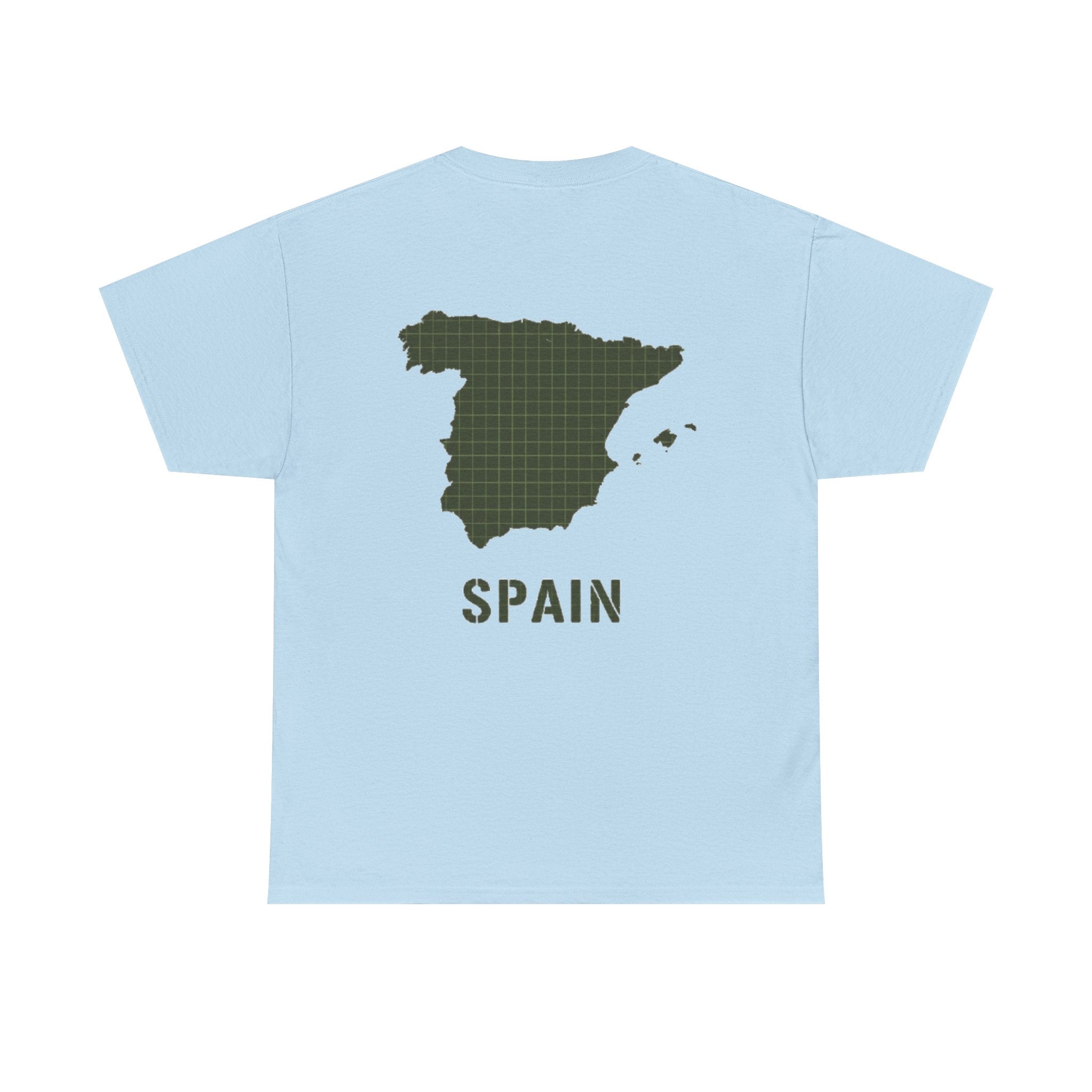 Gallus Spain Map T‑Shirt — Vintage Grid Spain Map Tee