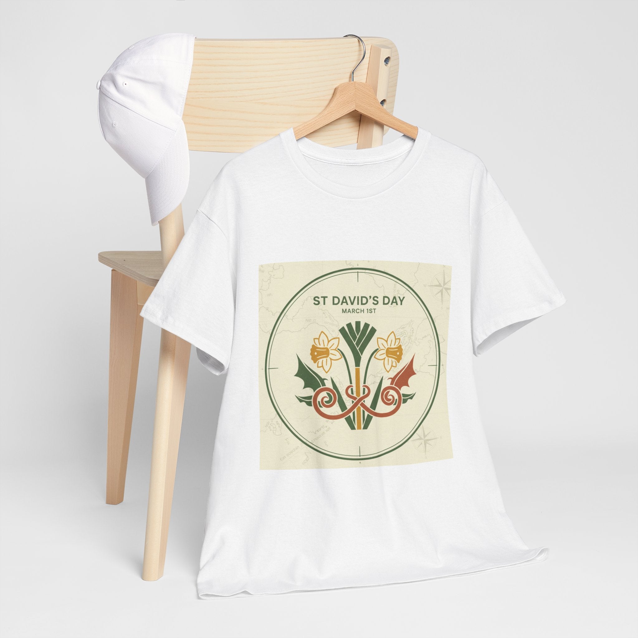 St. David’s Day Floral Tee — Welsh Leek & Daffodil Shirt