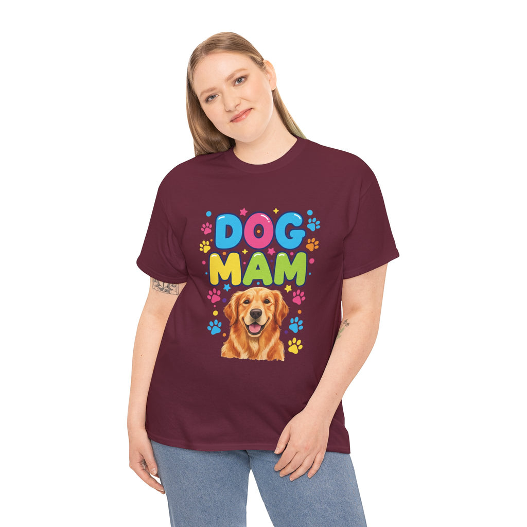 Dog Mam T-Shirt — Cute Colorful "Dog Mam" Graphic Tee for Dog Lovers