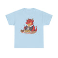 Dragon Eating Pierogi T-Shirt — "Mój nowy smok. Też lubi pierogi." Cute Polish Food Tee