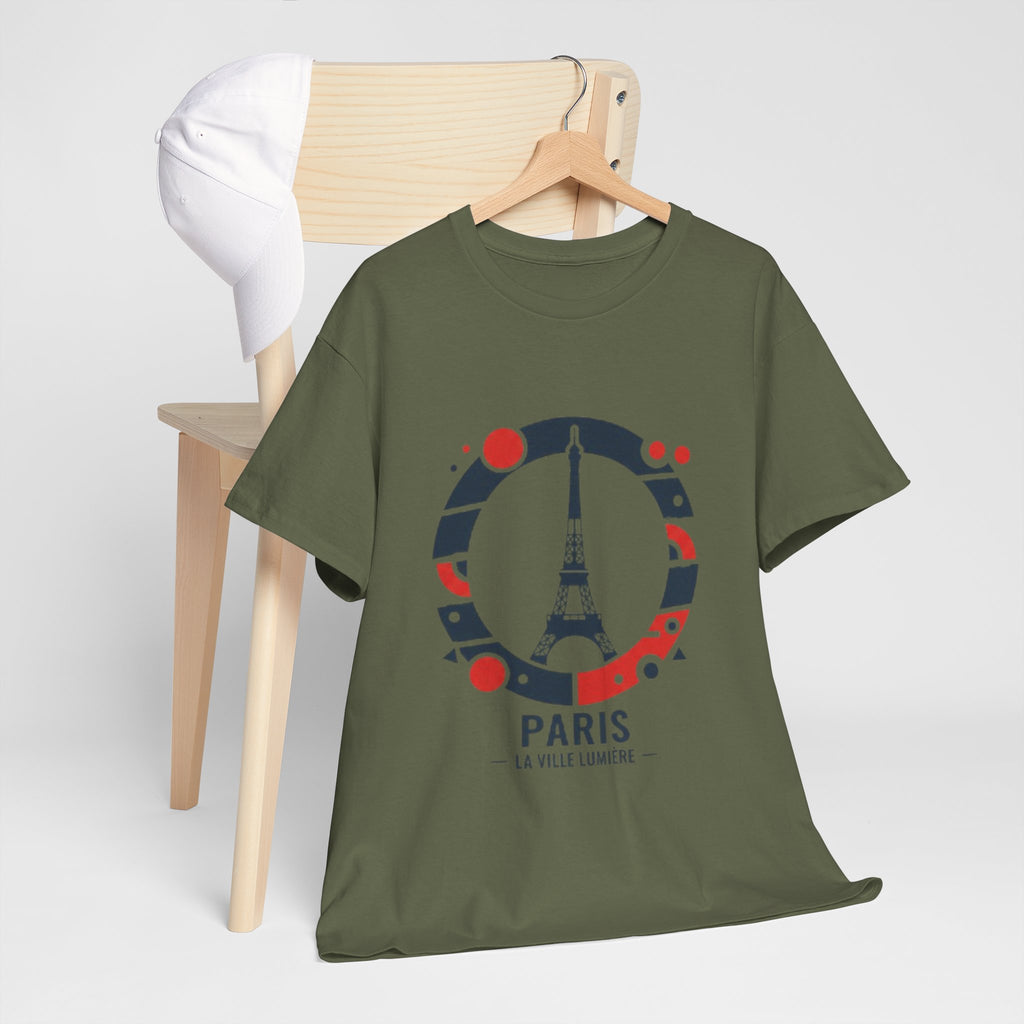 Paris Eiffel Tower Graphic Tee — 'Paris La Ville Lumière' Travel T‑Shirt
