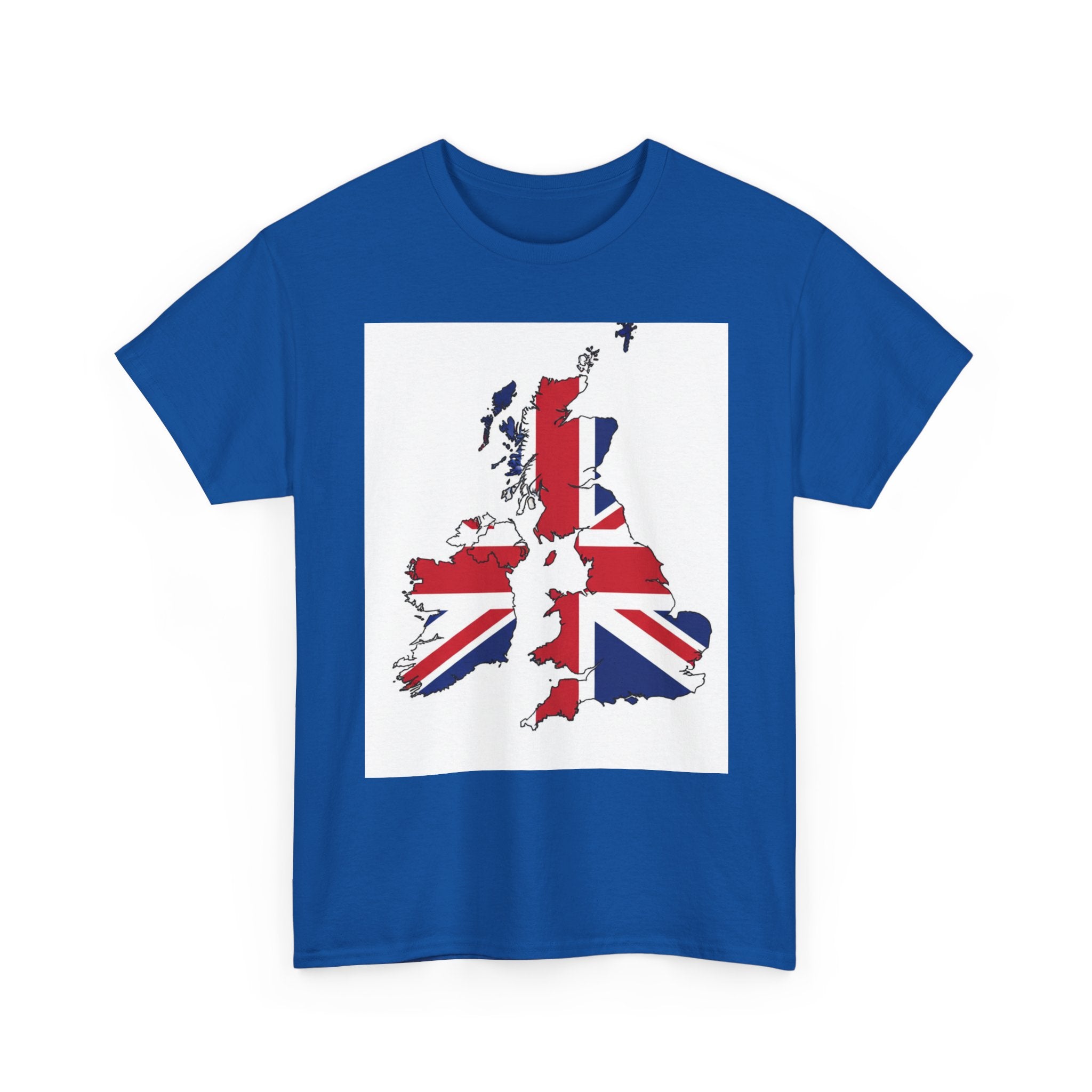 UK Map Flag T-Shirt — British Union Jack Graphic Tee