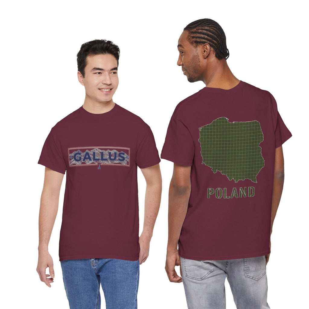 Poland Map T-Shirt — Gallus Logo Military-Style Polish Pride Tee