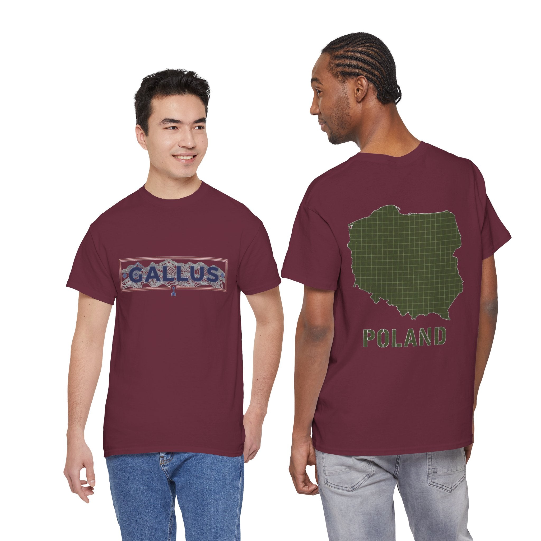 Poland Map T-Shirt — Gallus Logo Military-Style Polish Pride Tee