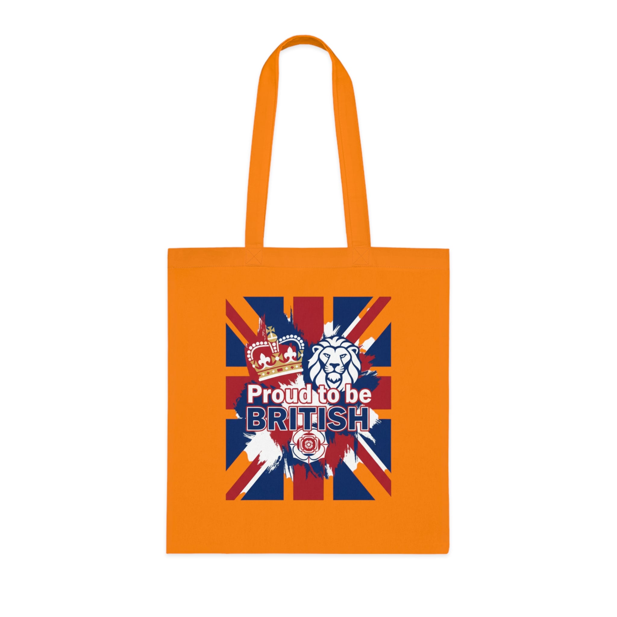 British Flag Tote Bag – "Proud to be British" Cotton Shopping Tote