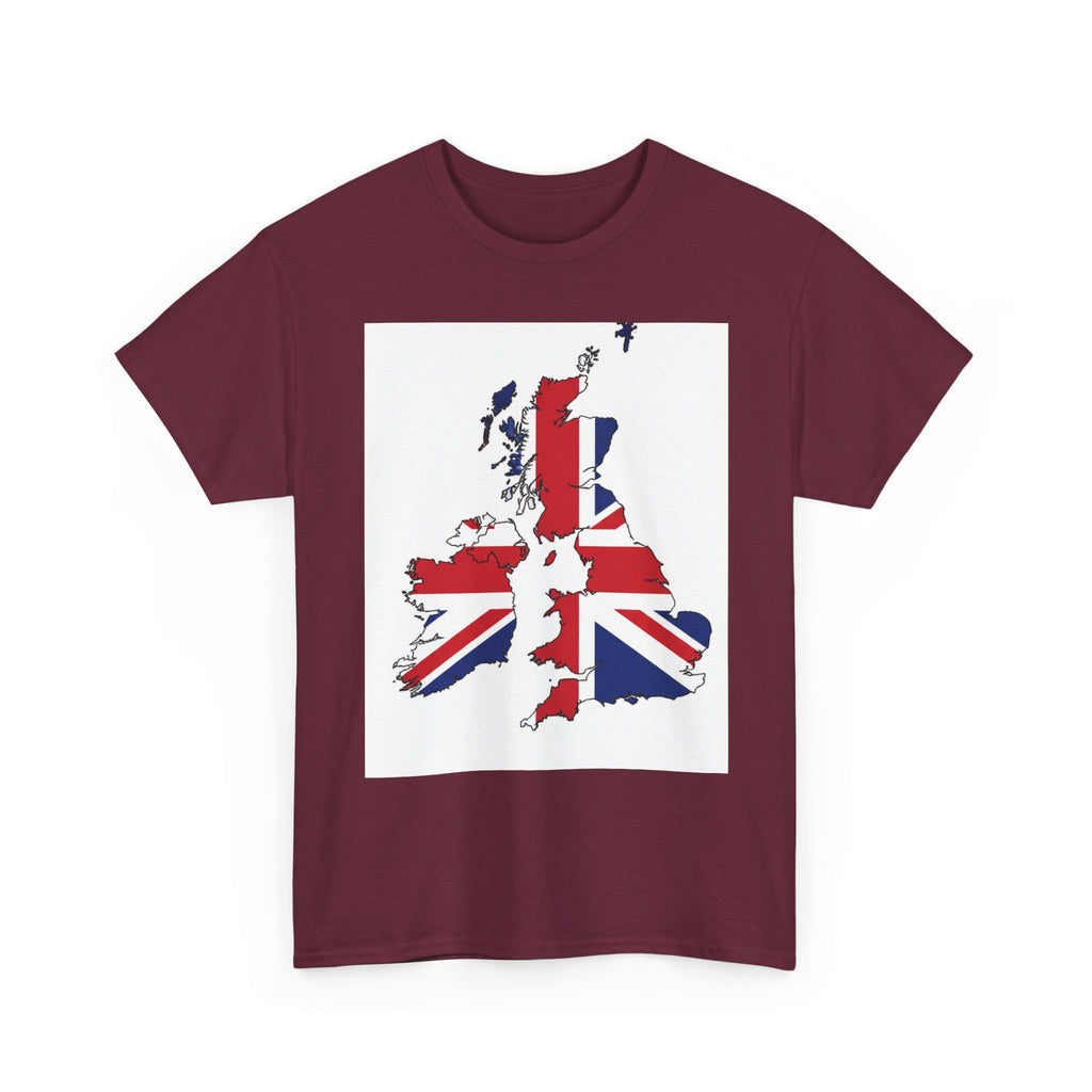 UK Map Flag T-Shirt — British Union Jack Graphic Tee