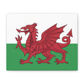 Welsh Flag Canvas Print — Red Dragon Matte Stretched Wall Art