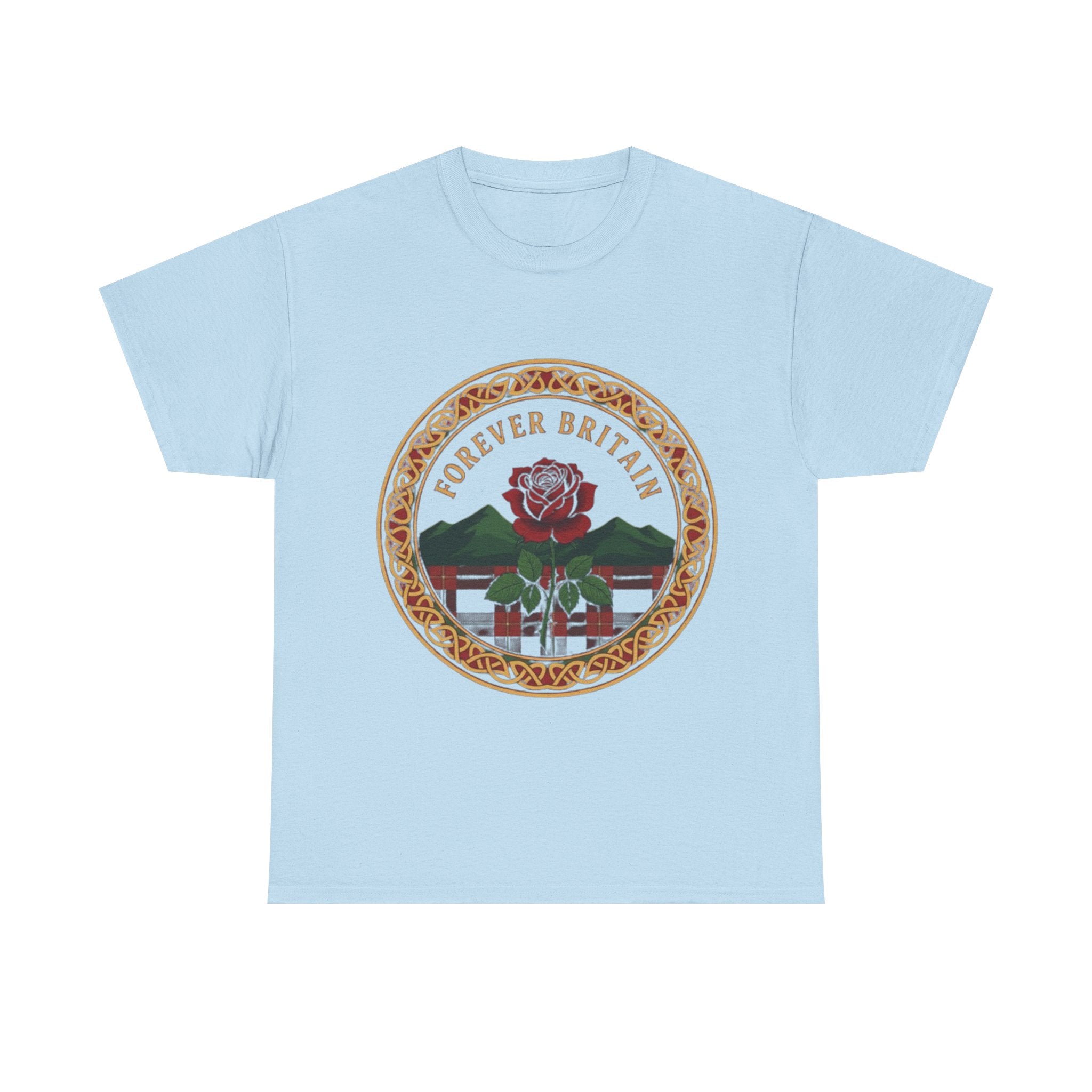 Forever Britain Rose Graphic Tee — Vintage British Pride T-Shirt