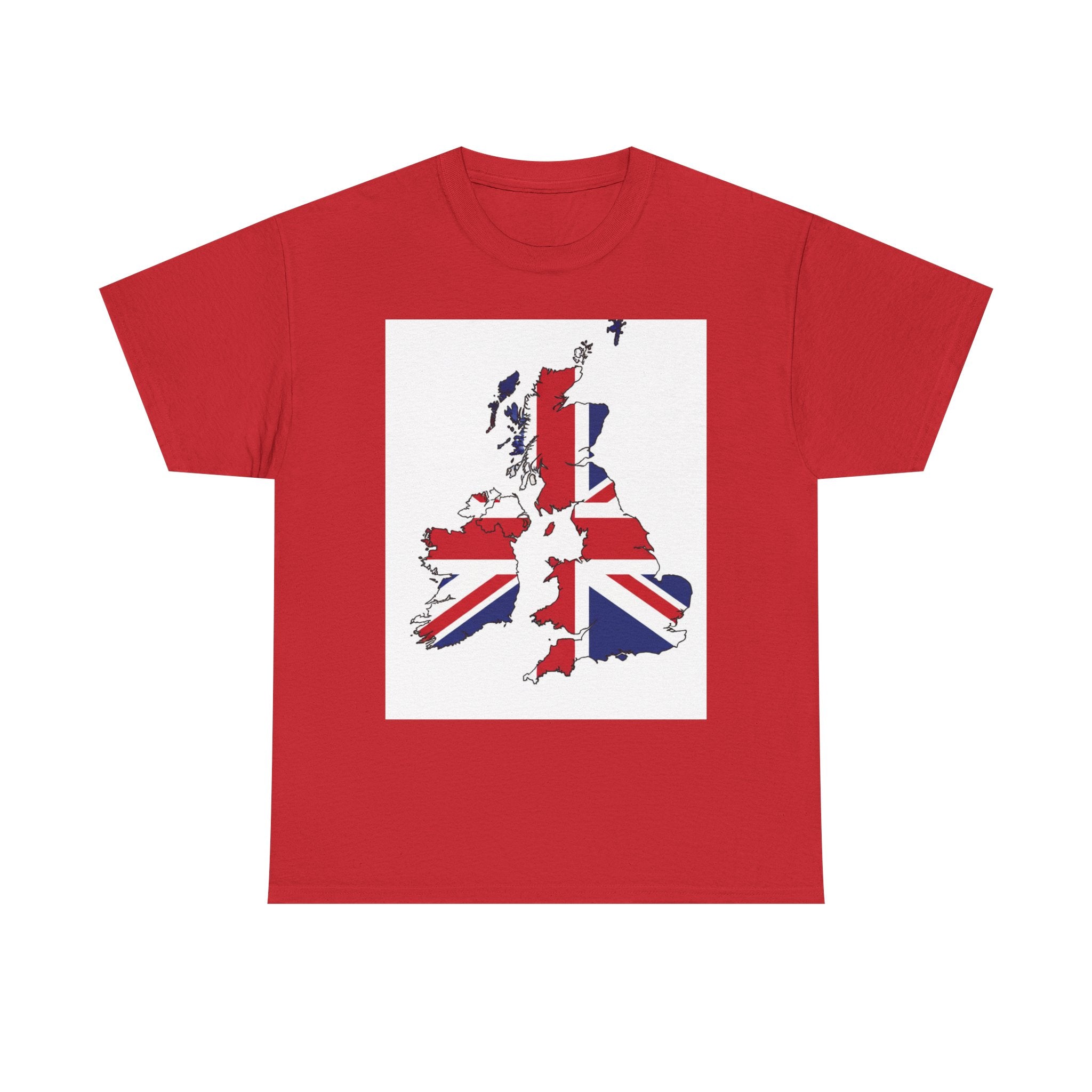 UK Map Flag T-Shirt — British Union Jack Graphic Tee
