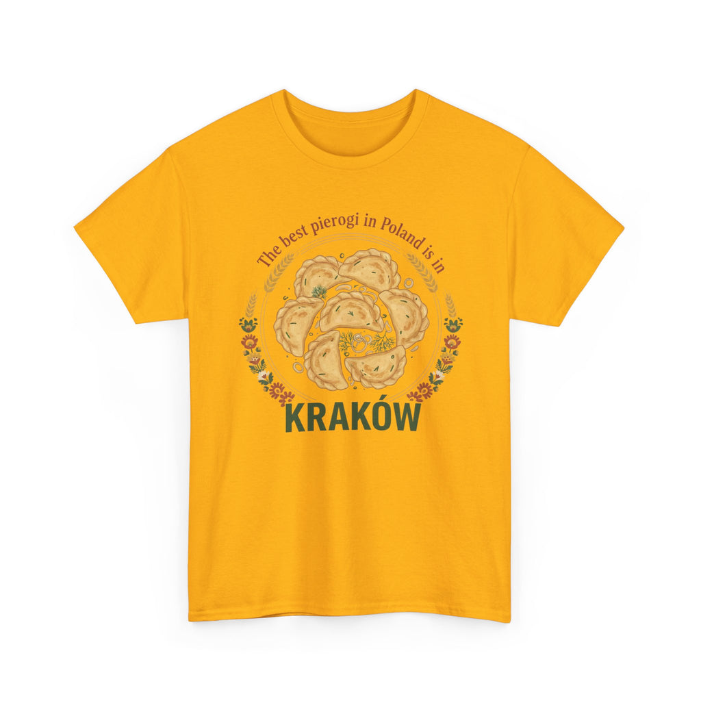 Kraków Pierogi Graphic Tee — "The best pierogi in Poland is in KRAKÓW" T-Shirt