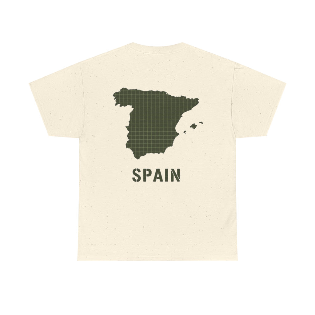 Spain Map Graphic Tee — Minimalist Travel T‑Shirt