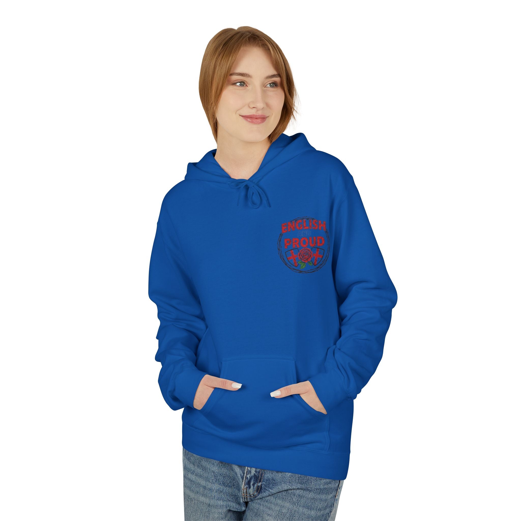 England Rose Hoodie – Classic Red Rose Emblem Sweatshirt