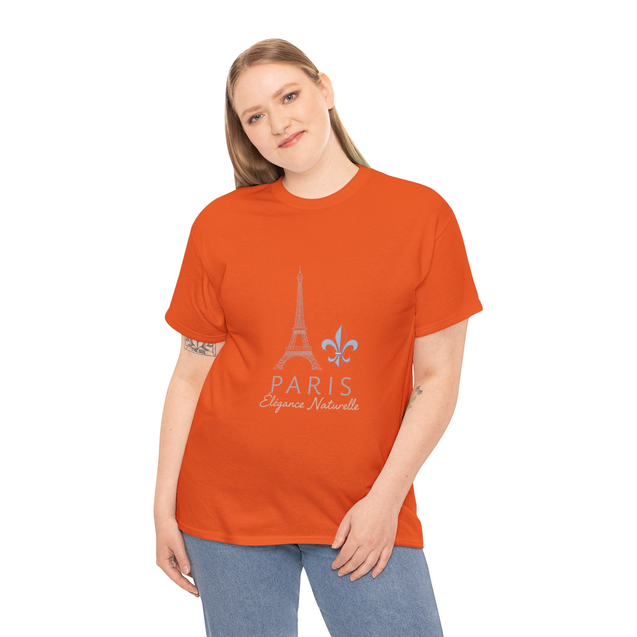 Paris Eiffel Tower Tee – 'Paris Élégance Naturelle' Graphic T-Shirt